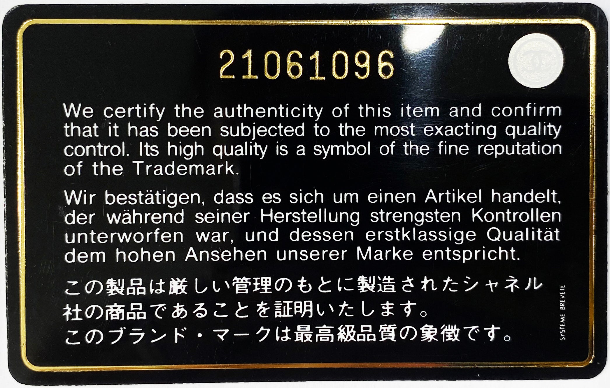 Read more about the article Chanel #21061096