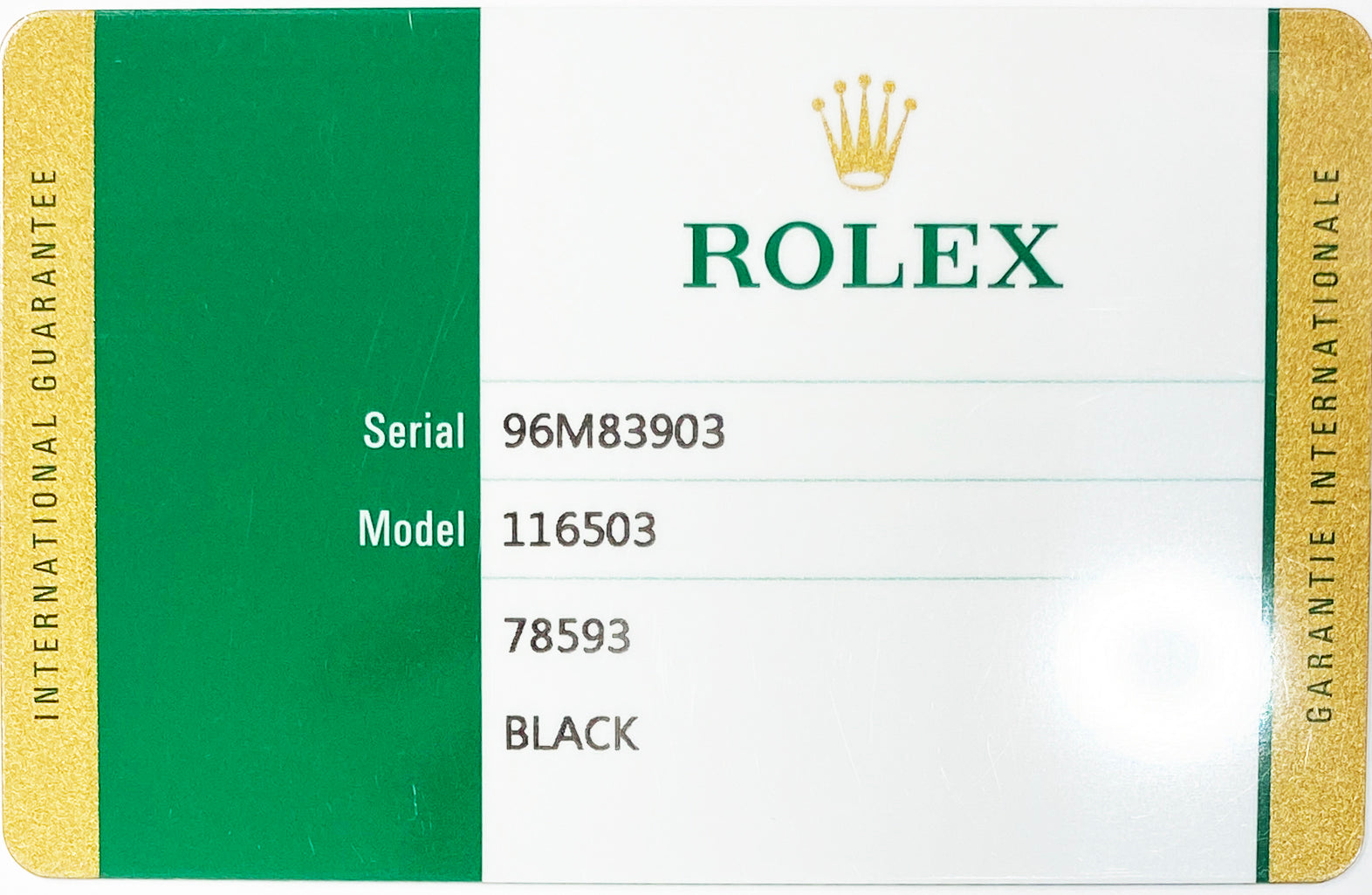 Read more about the article Rolex Ref #116503 Serial #96M8390
