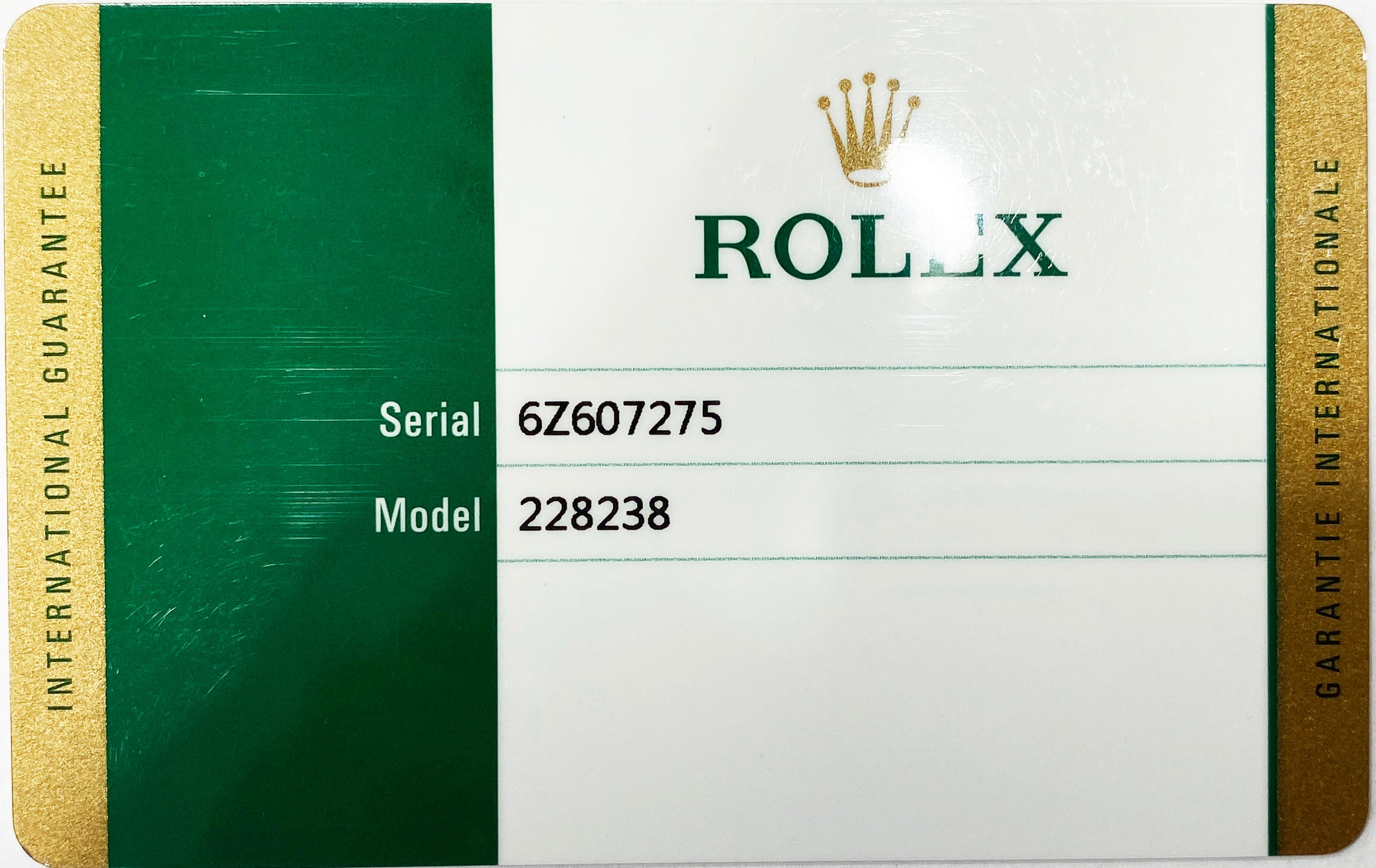 Read more about the article Rolex Ref #228238 Serial #6Z60727