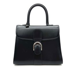 DELVAUX Box Calfskin MM Brillant Black
