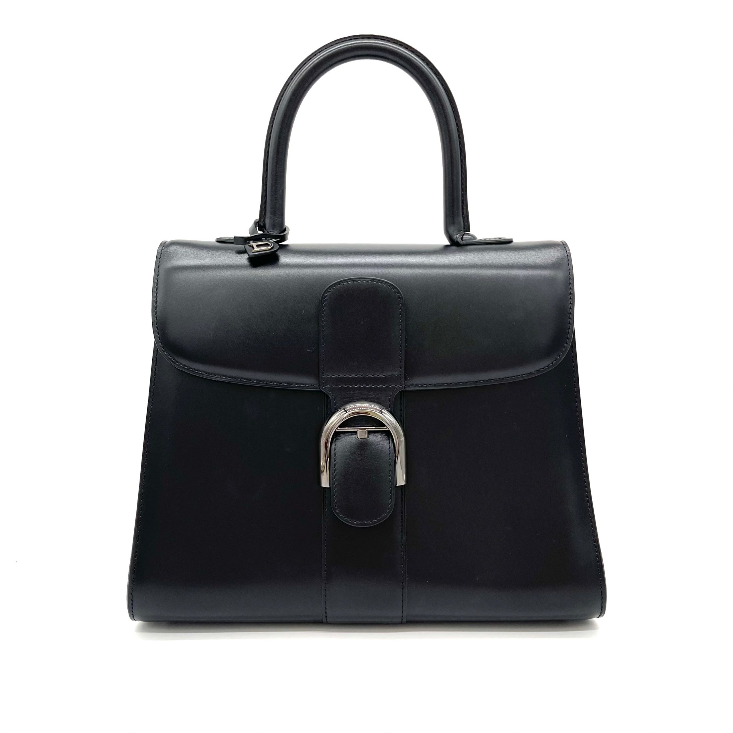 DELVAUX Box Calfskin MM Brillant Black
