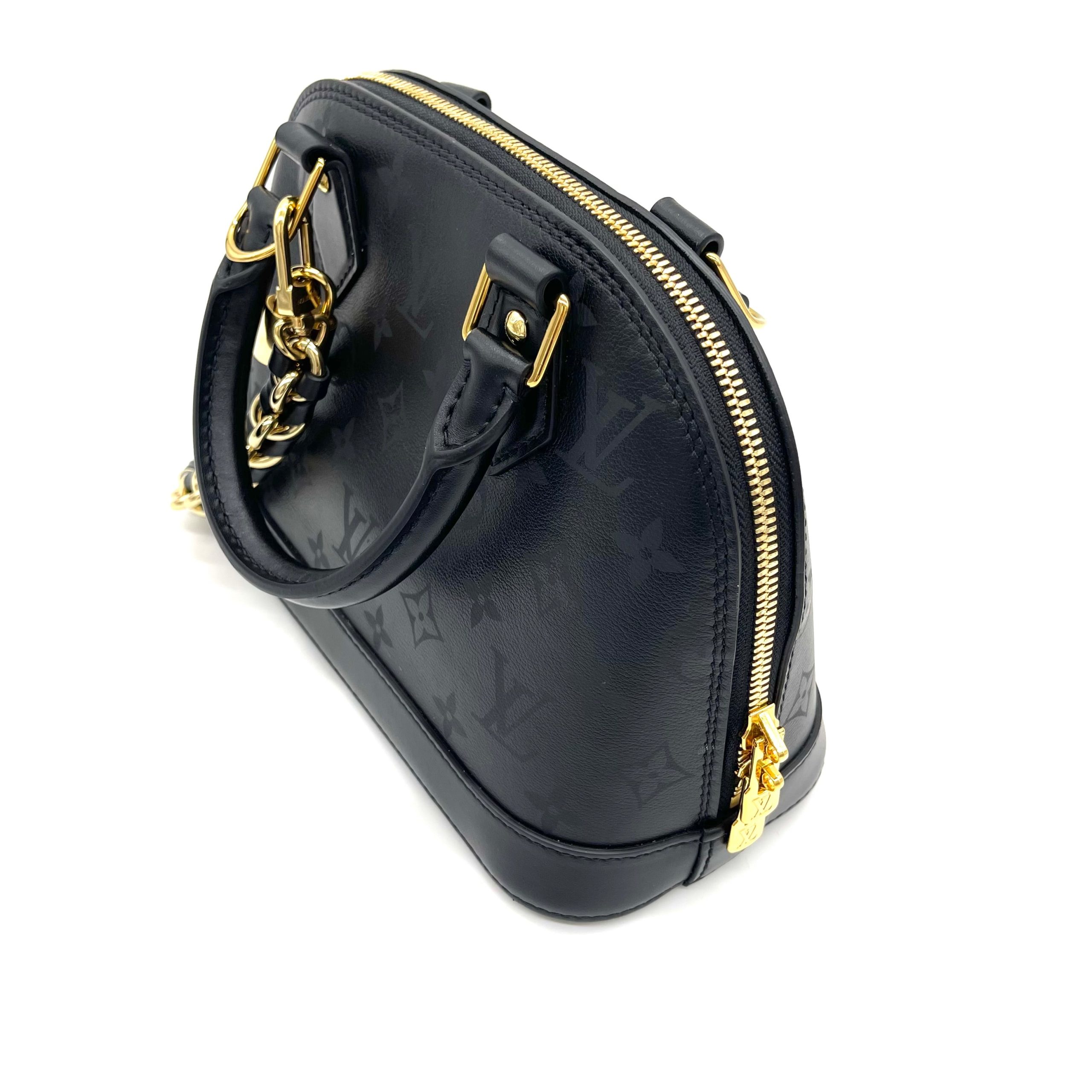 Louis Vuitton Monogram Vernis Alma BB Chain Bag – Ink (Limited Edition)