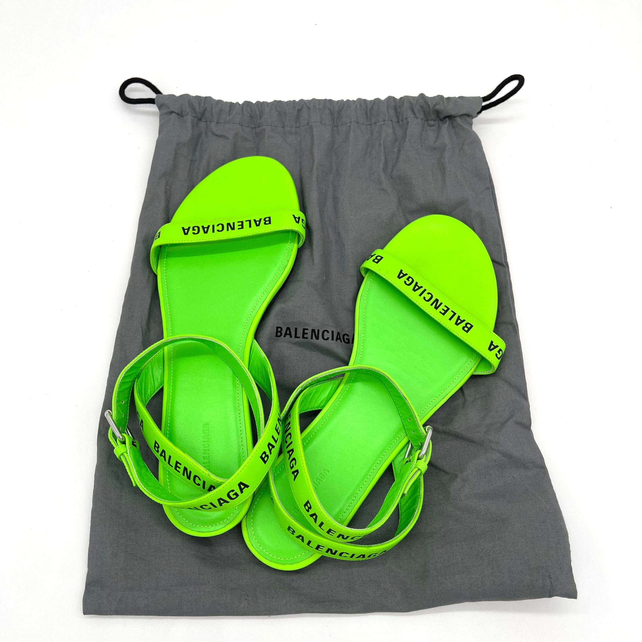 NEW CONDITION BALENCIAGA SANDAL LIME SIZE 38EU