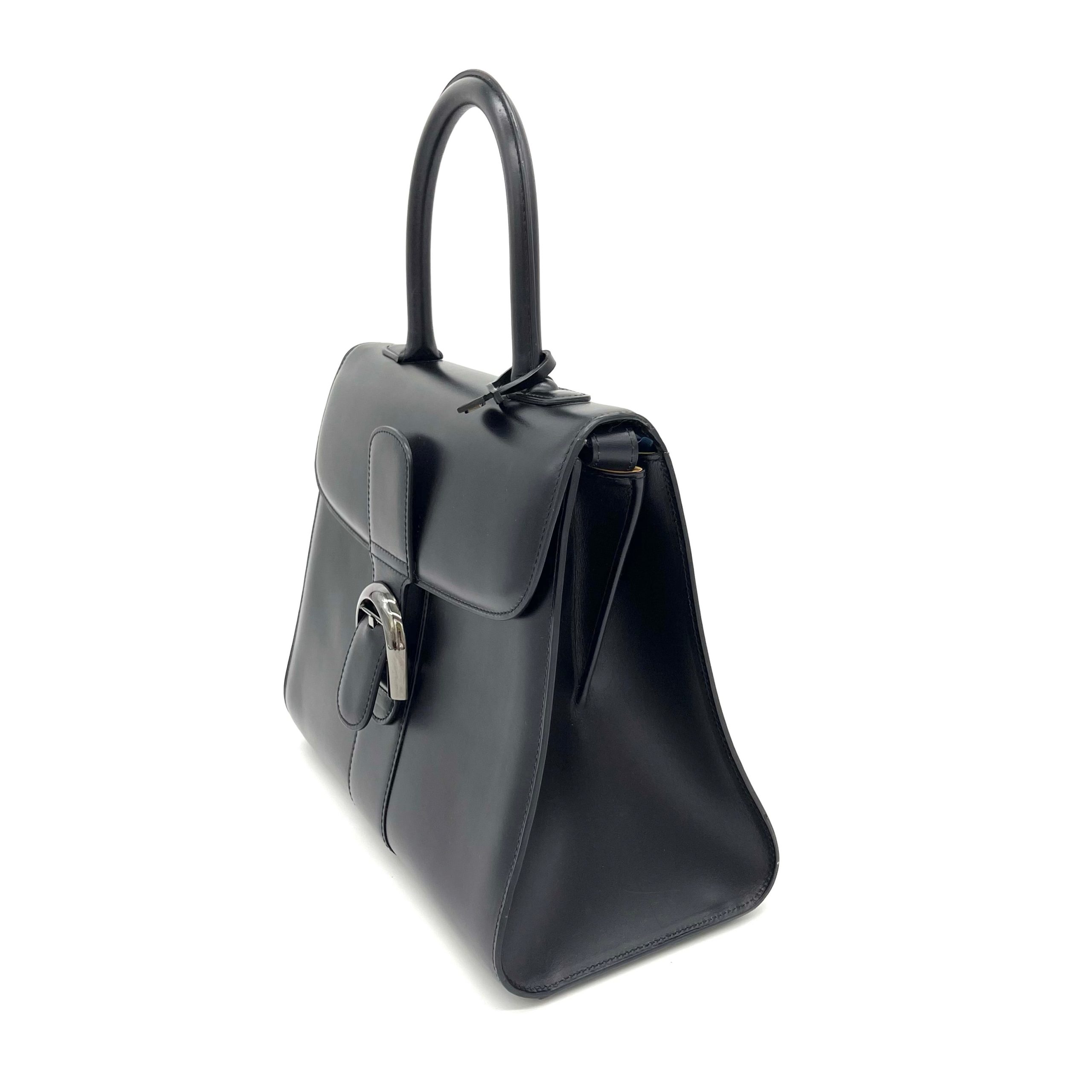 DELVAUX Box Calfskin MM Brillant Black