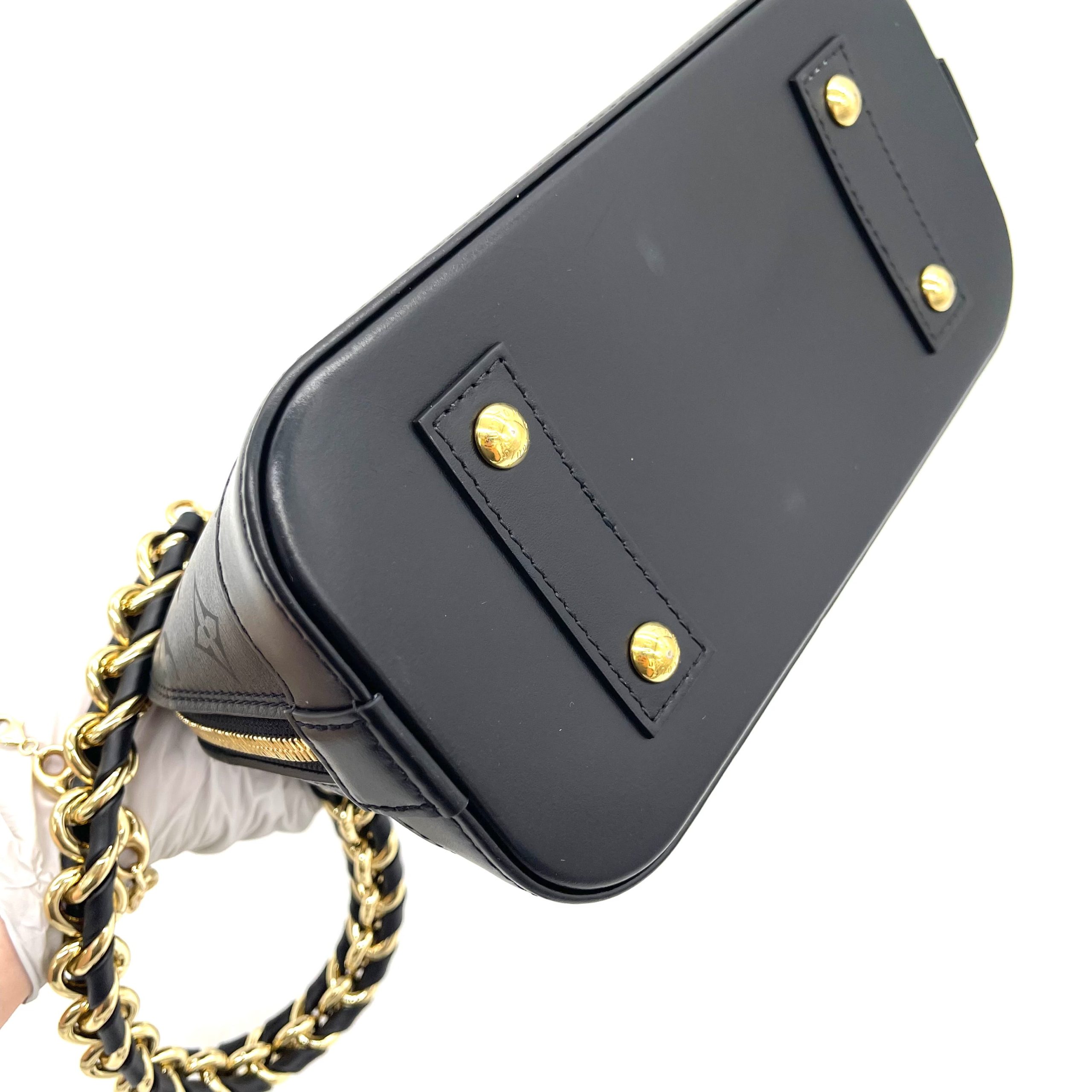 Louis Vuitton Monogram Vernis Alma BB Chain Bag – Ink (Limited Edition)