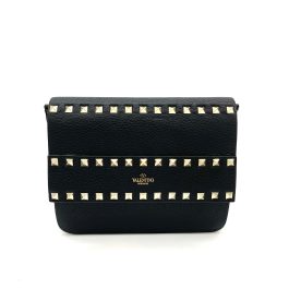 VALENTINO SMALL ROCKSTUD GRAINY CALFSKIN CROSSBODY BAG