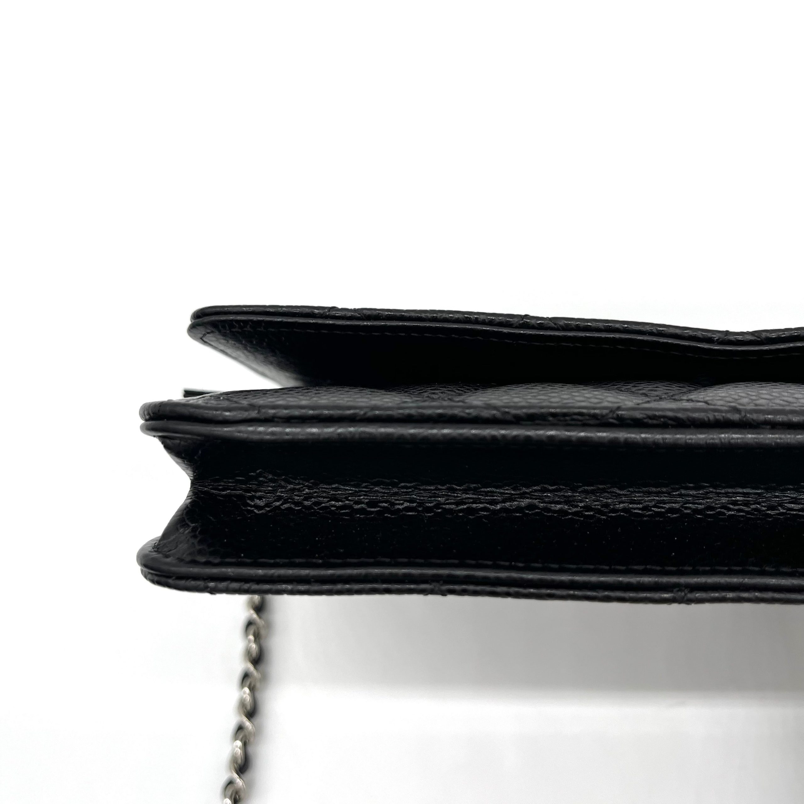 Chanel Caviar Quilted Wallet on Chain WOC Black 2019