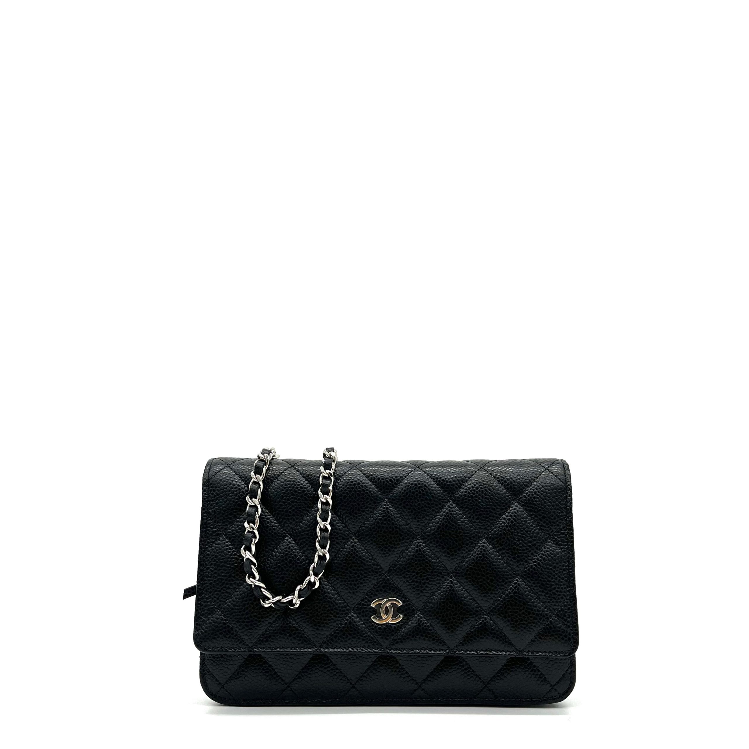 Chanel Caviar Quilted Wallet on Chain WOC Black 2019