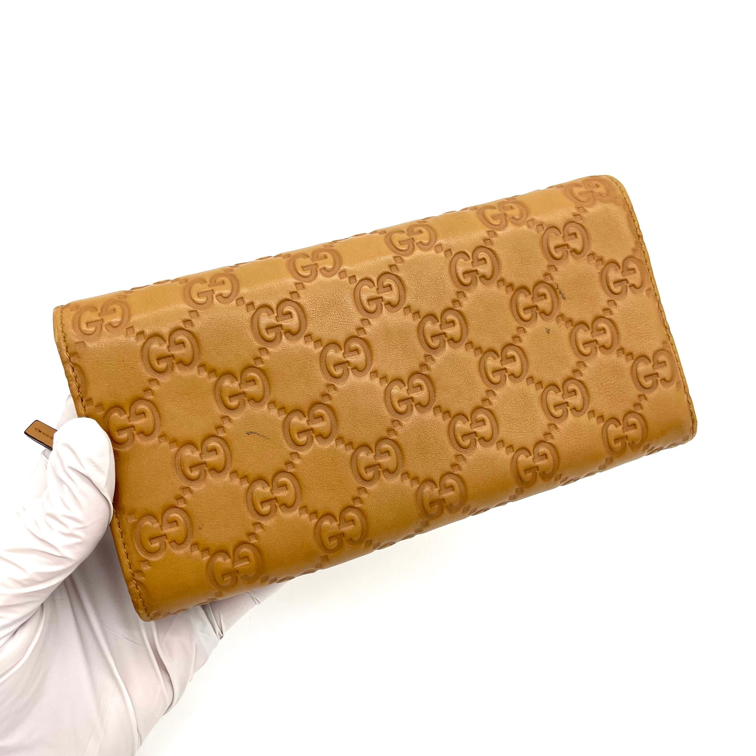 GUCCI Guccissima Signature Dice Continental Wallet