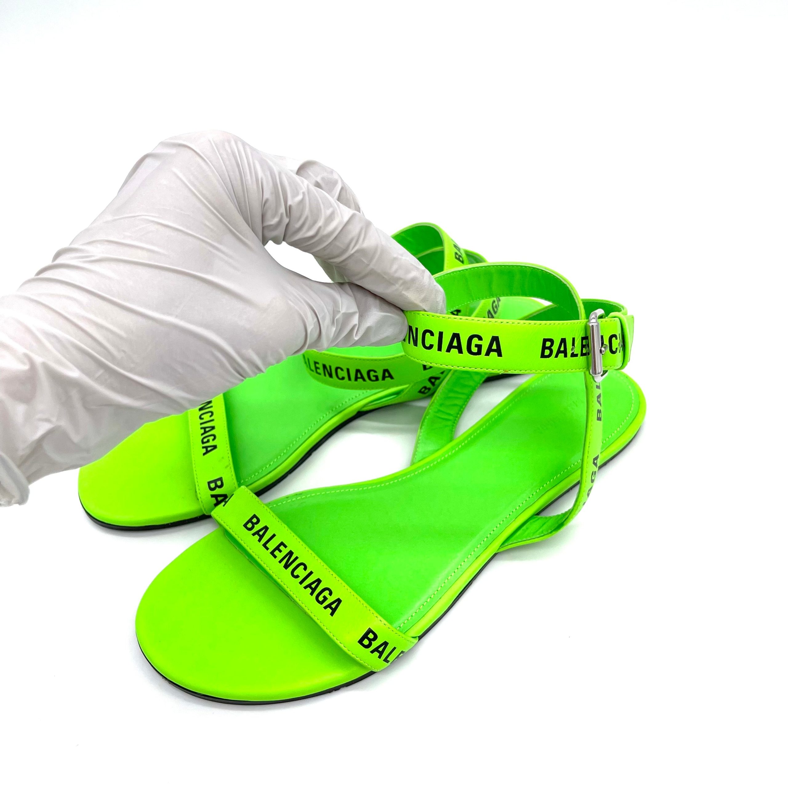 NEW CONDITION BALENCIAGA SANDAL LIME SIZE 38EU