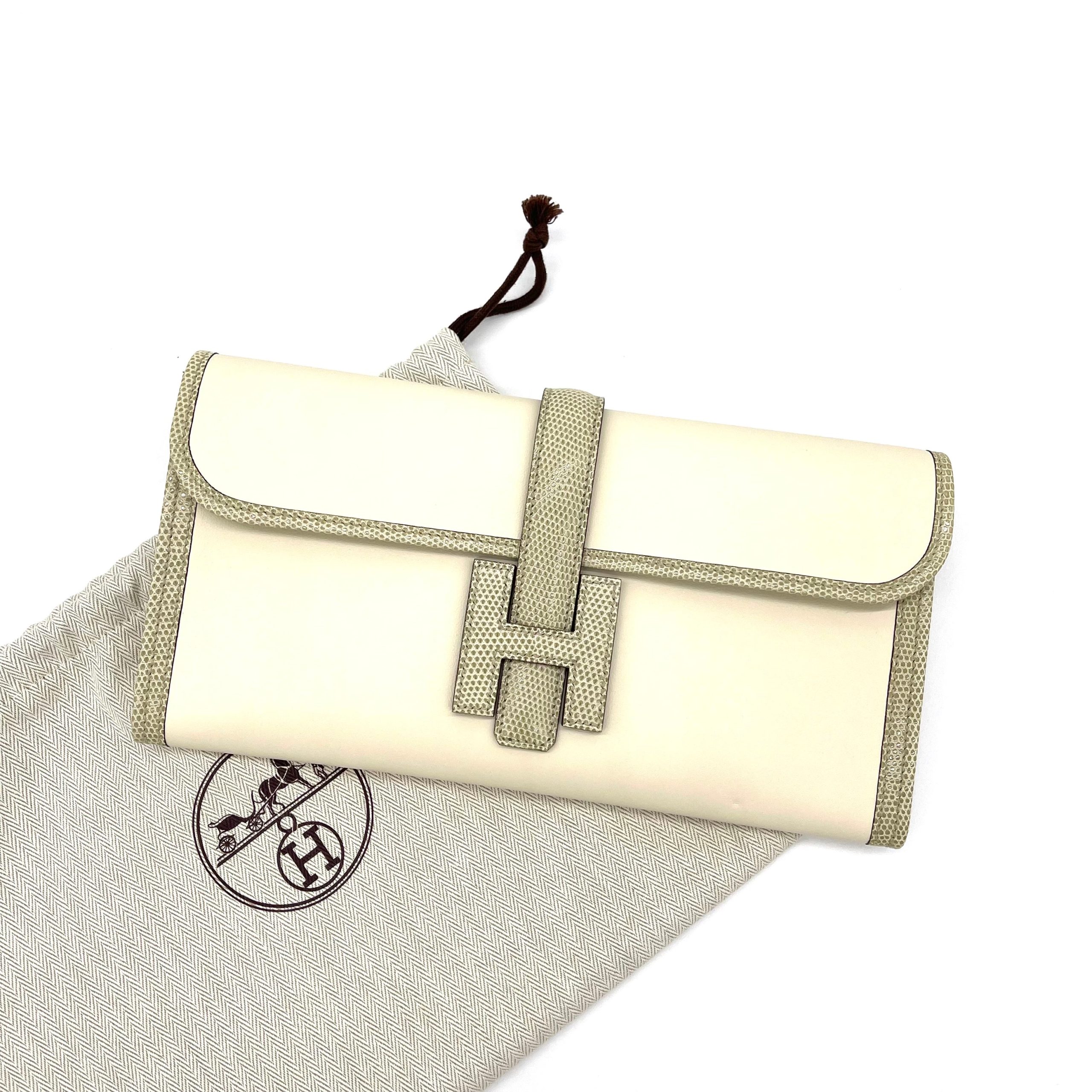 HERMES Veau Swift Jige Elan 29 Clutch[Never used]