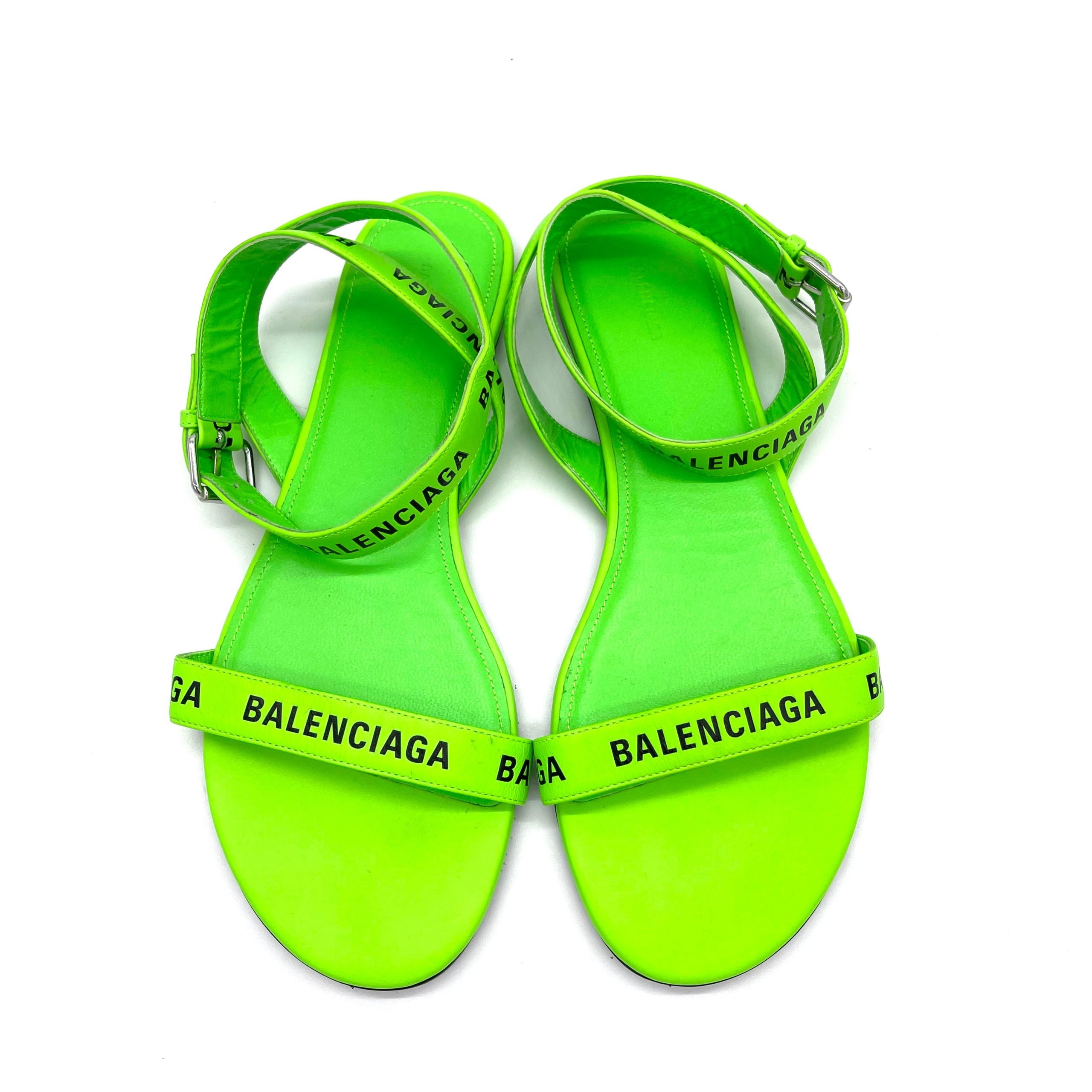 NEW CONDITION BALENCIAGA SANDAL LIME SIZE 38EU