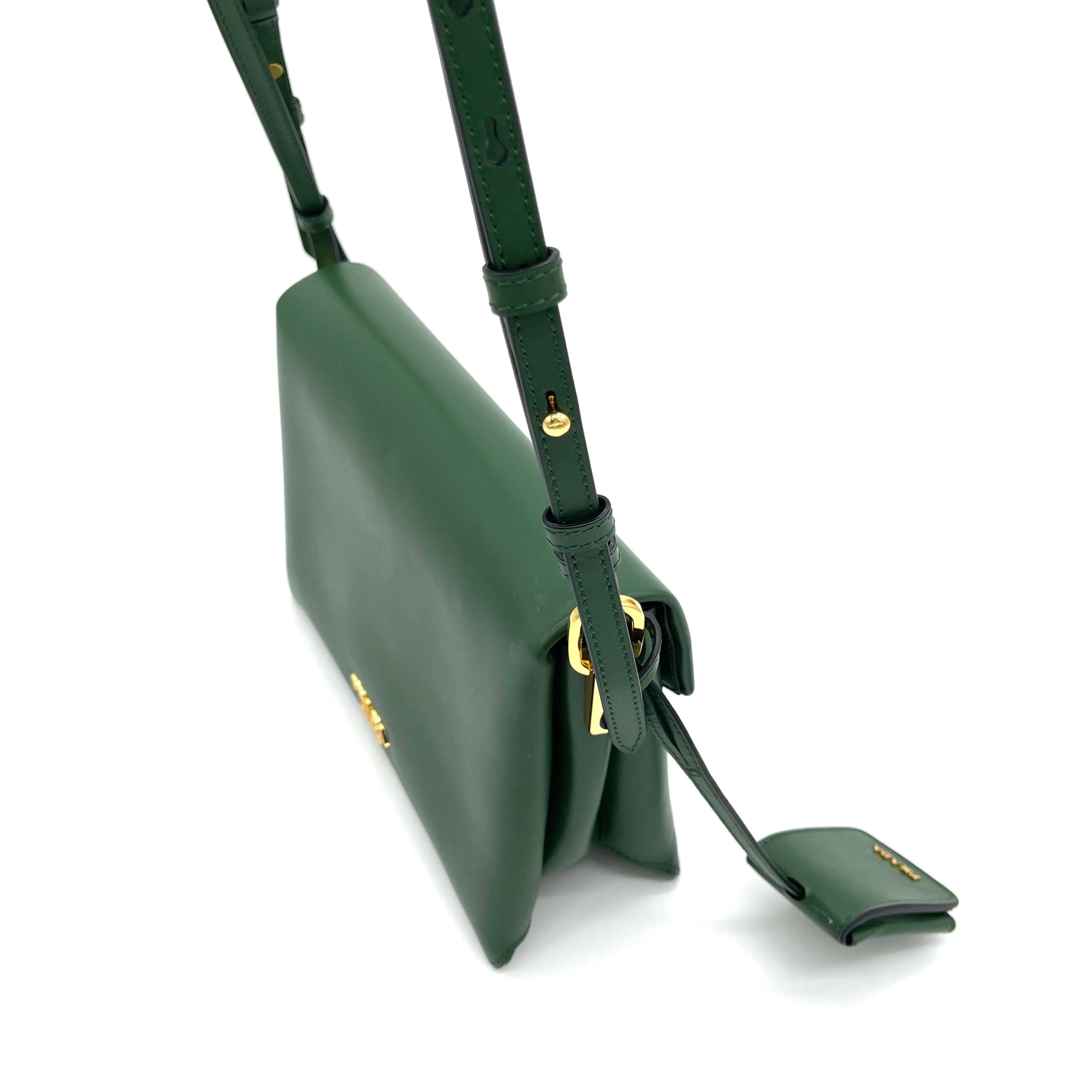 PRADA Ingrid envelope shoulder bag Green Medium