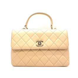 Chanel  Lambskin Quilted Large Trendy CC Flap Light Beige 2021