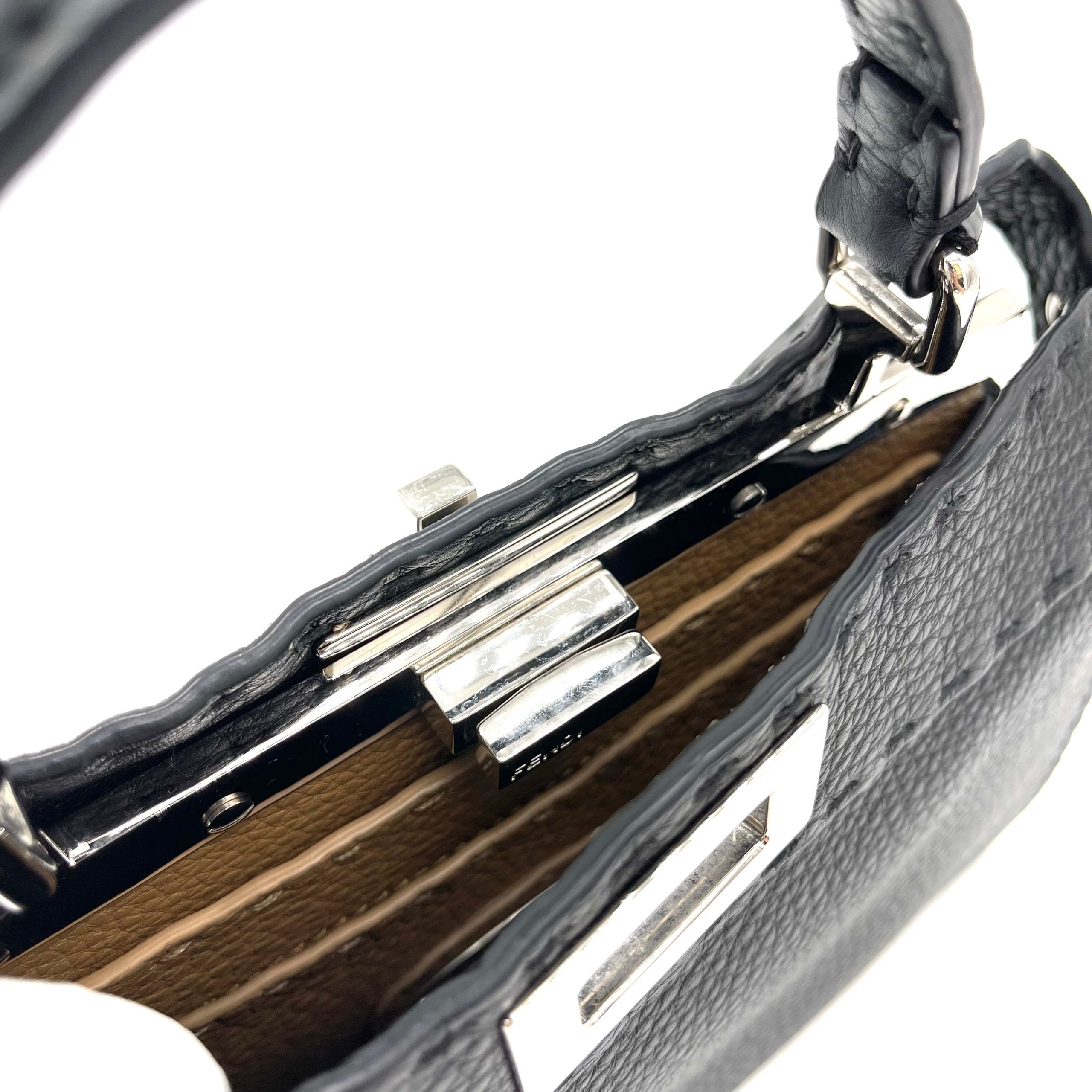FENDI Peekaboo ISeeU Small Black Selleria bag