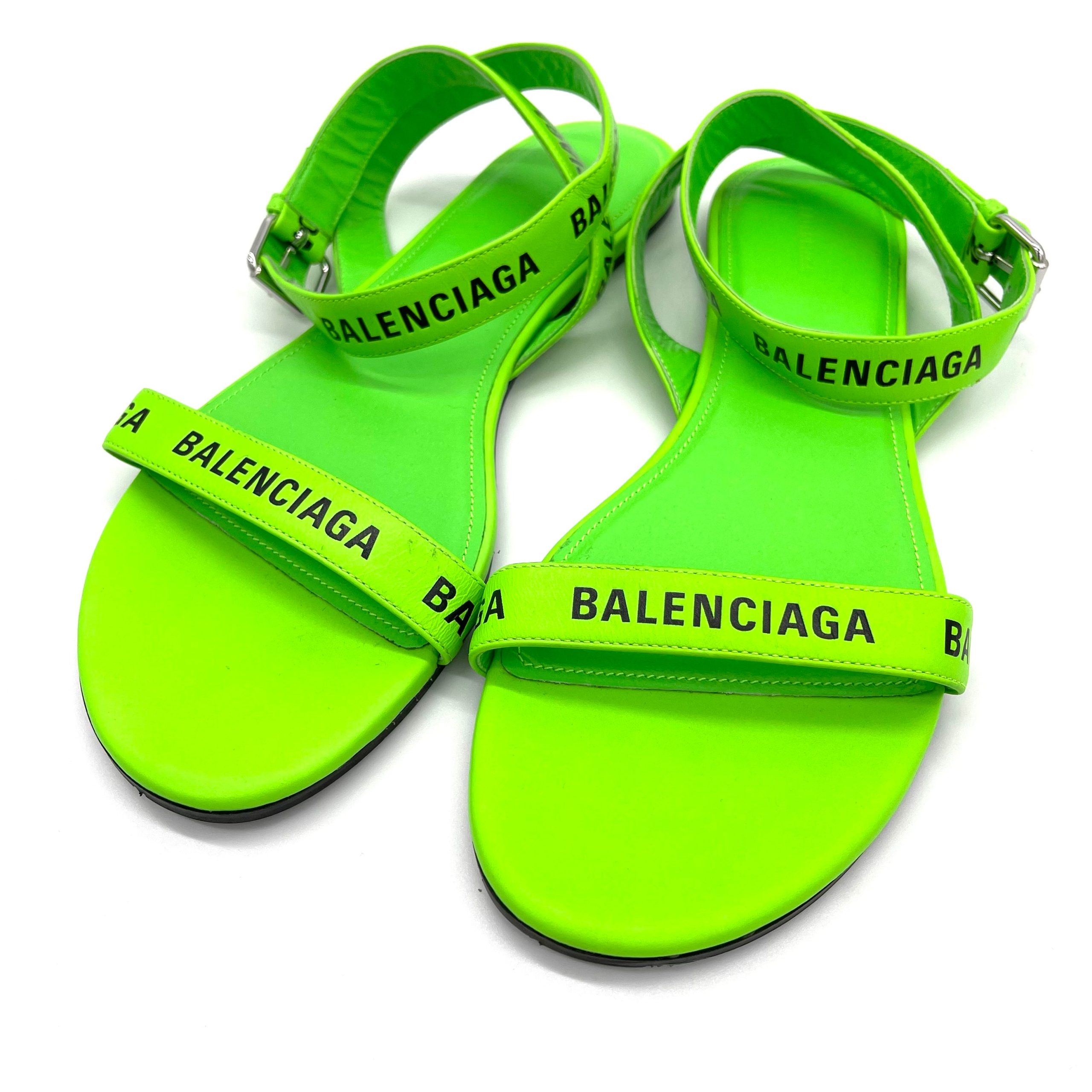 NEW CONDITION BALENCIAGA SANDAL LIME SIZE 38EU