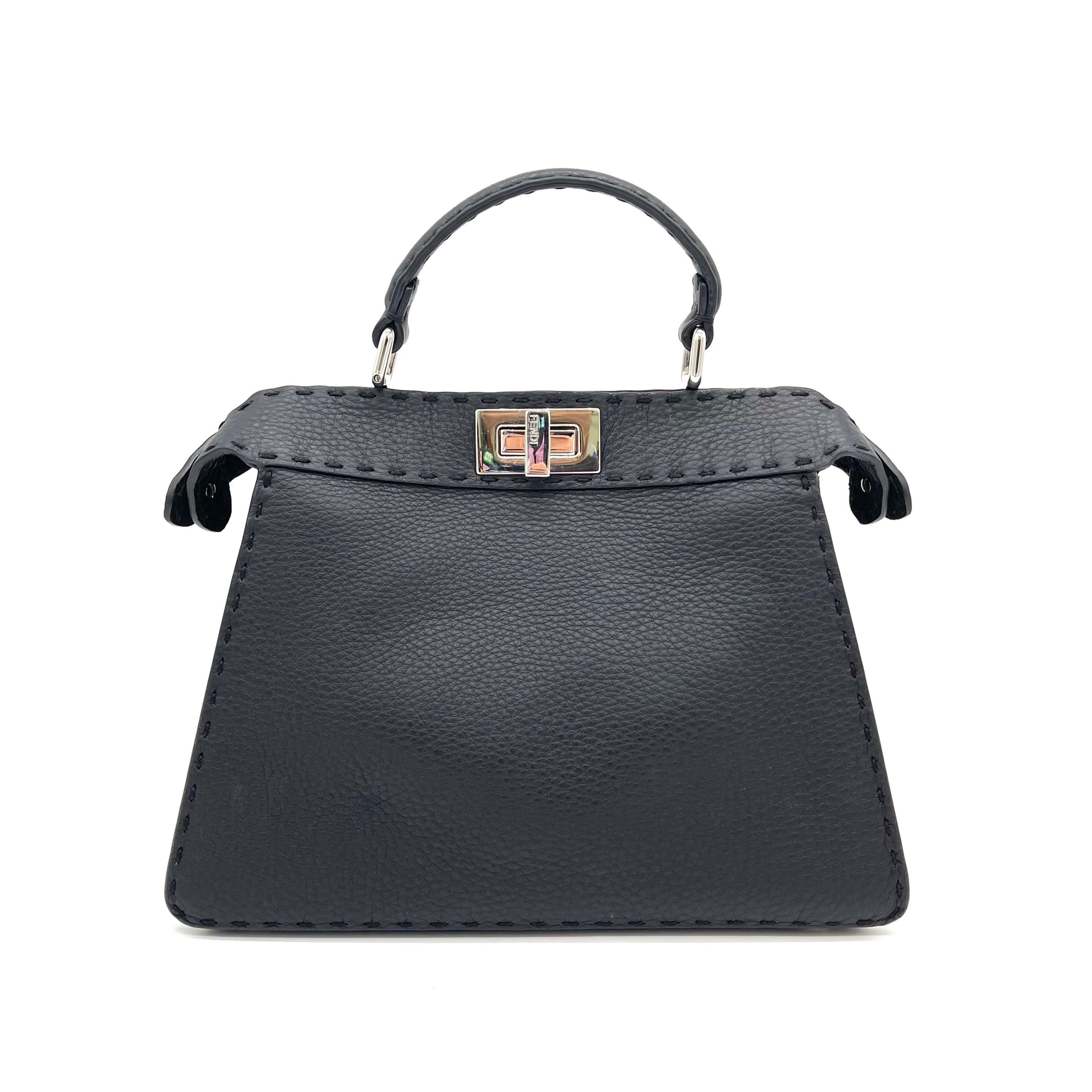 FENDI Peekaboo ISeeU Small Black Selleria bag