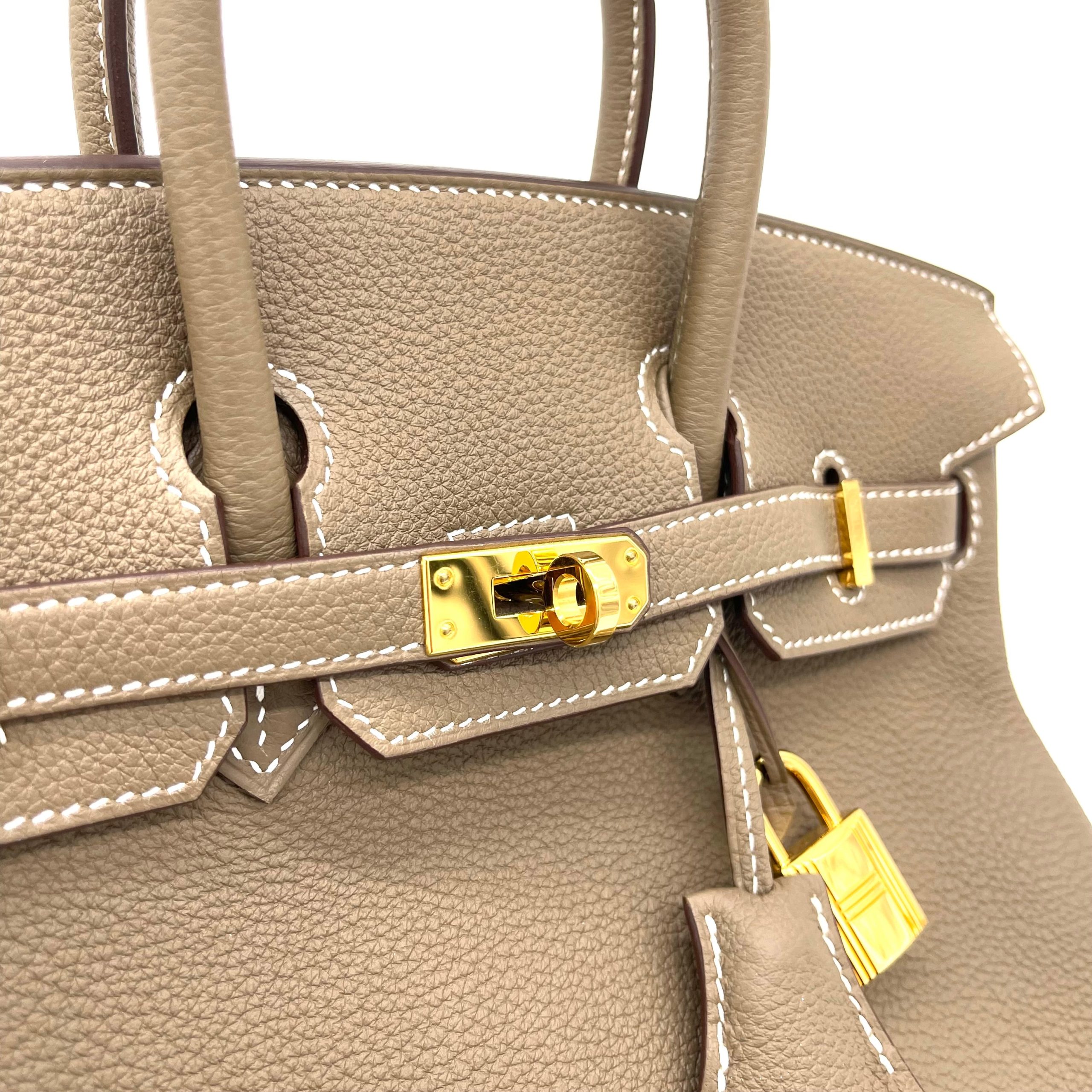 HERMES Togo Birkin 25 Etoupe