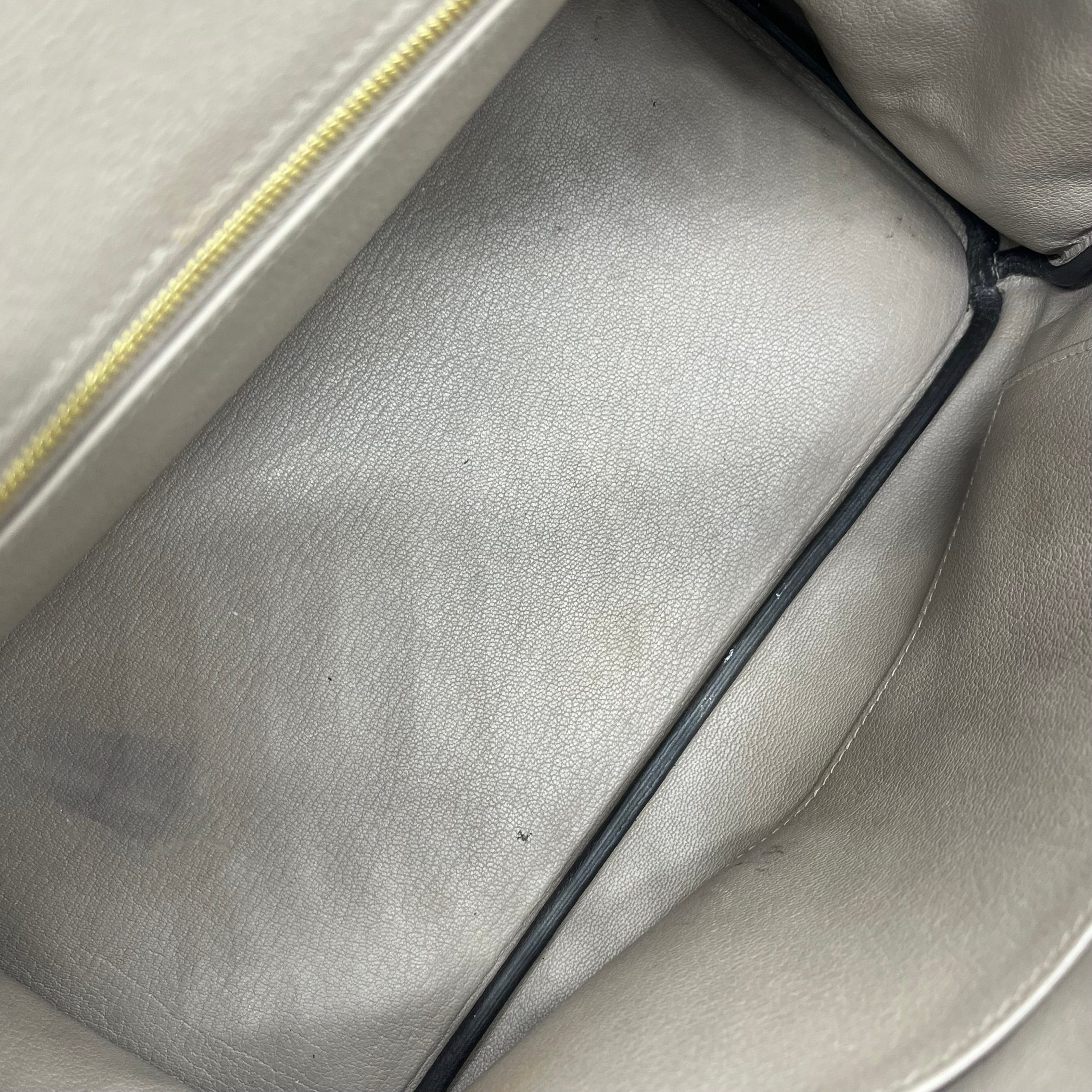 HERMES Taurillon Novillo Birkin 30 Gris Asphalte