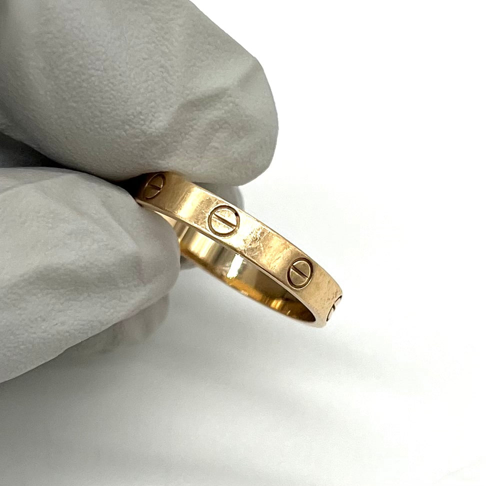 Cartier LOVE wedding band size of 63 Rose Gold
