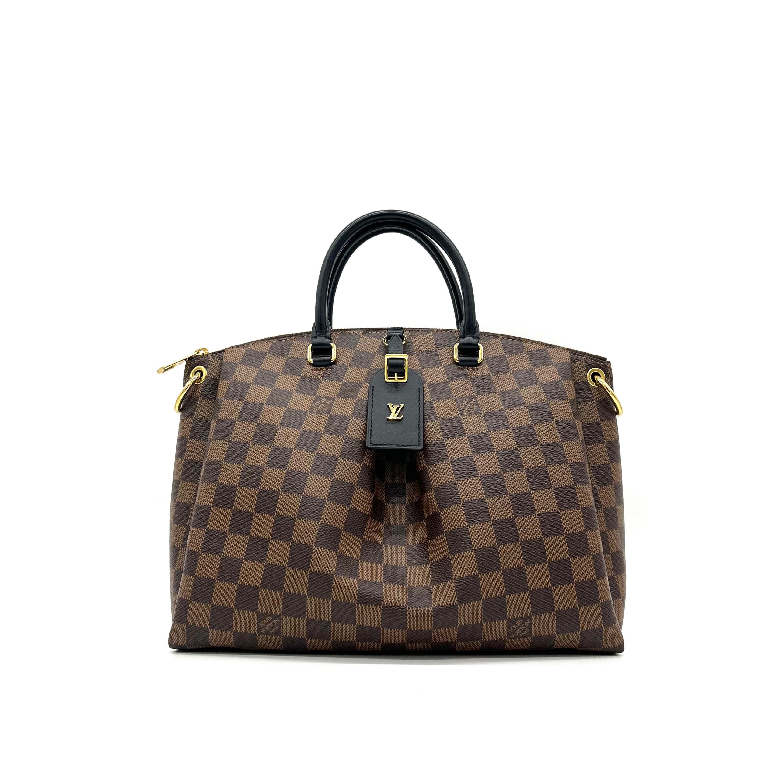 Louis Vuitton  LOUIS VUITTON Damier Ebene Odeon Tote MM Black