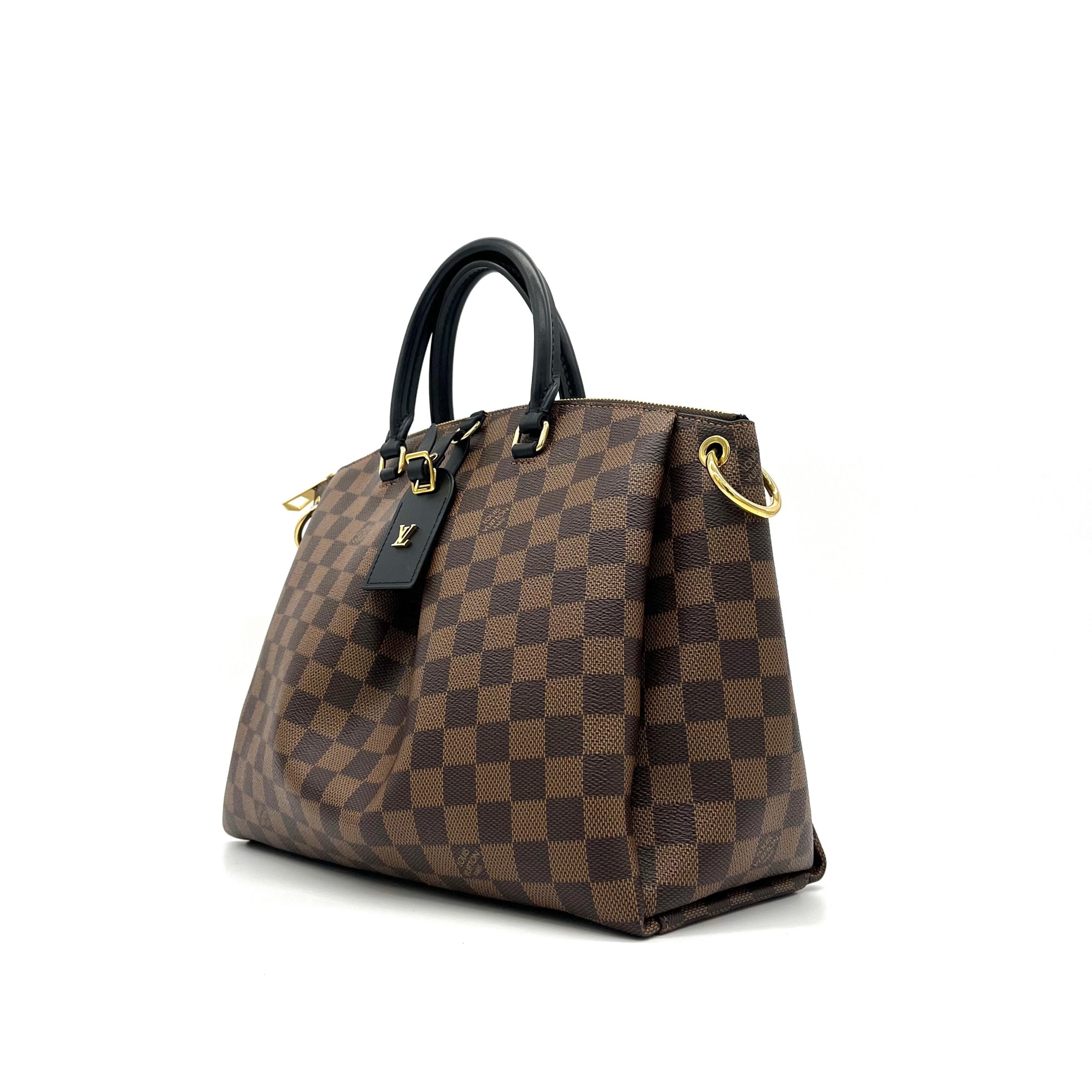 Louis Vuitton  LOUIS VUITTON Damier Ebene Odeon Tote MM Black