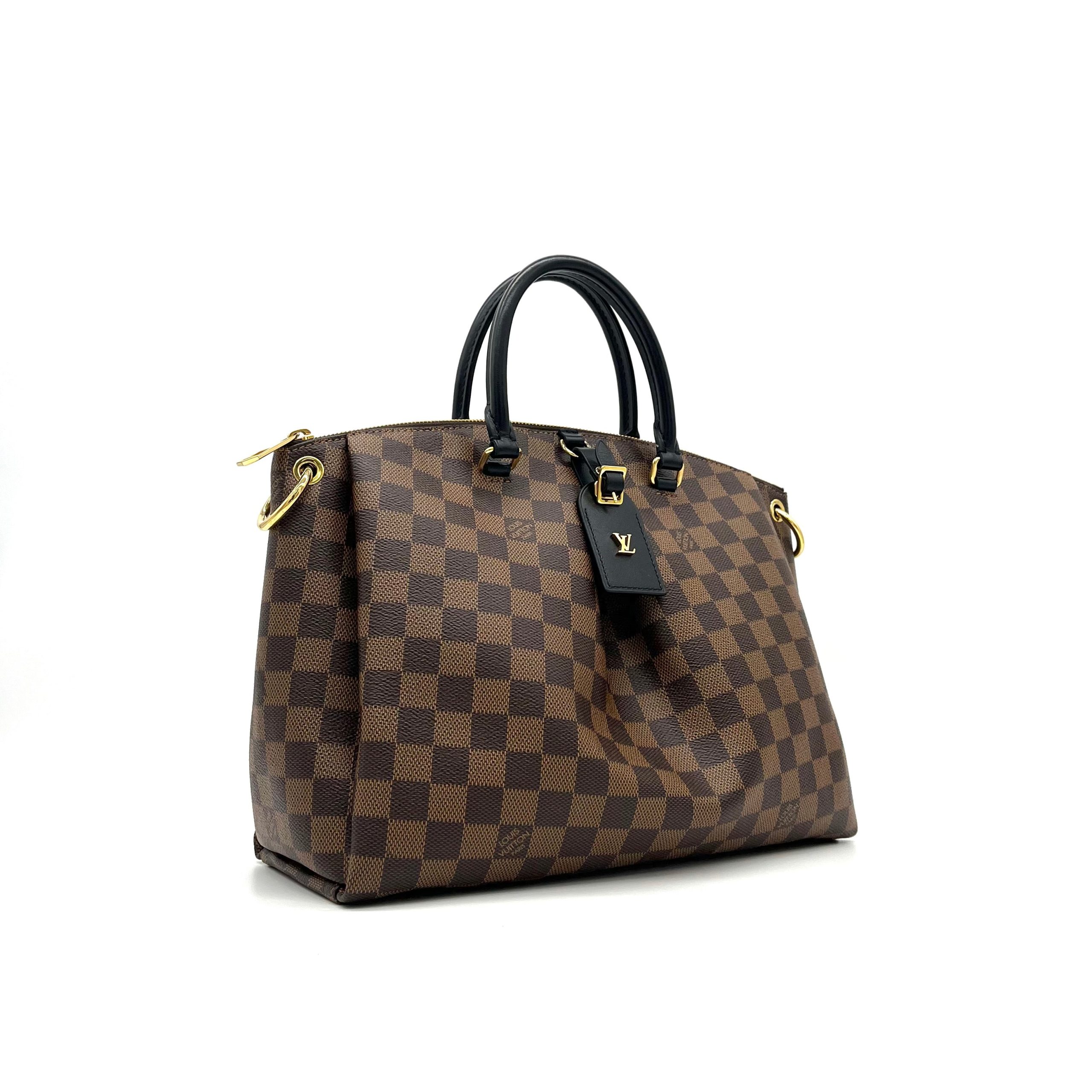 Louis Vuitton  LOUIS VUITTON Damier Ebene Odeon Tote MM Black