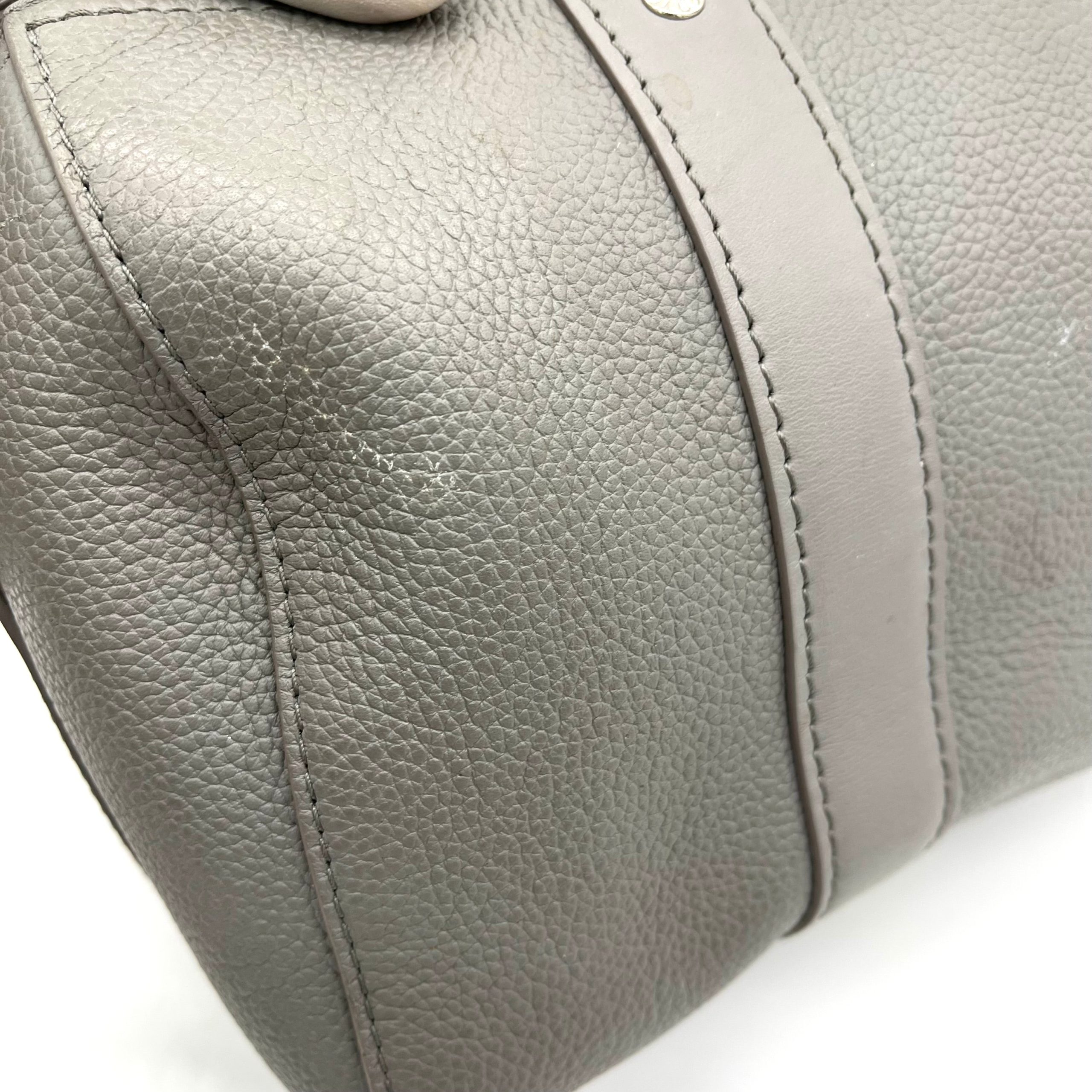 Louis Vuitton Grained Calfskin Aerogram City Keepall Gris