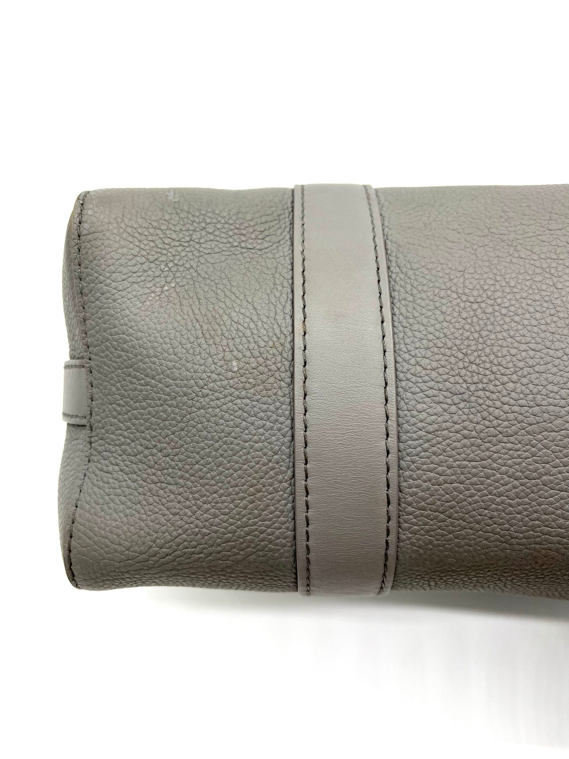 Louis Vuitton Grained Calfskin Aerogram City Keepall Gris