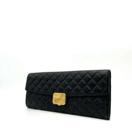 CHANEL Paris-Hamburg Clasp Quilted Clutch Black 2018-2019