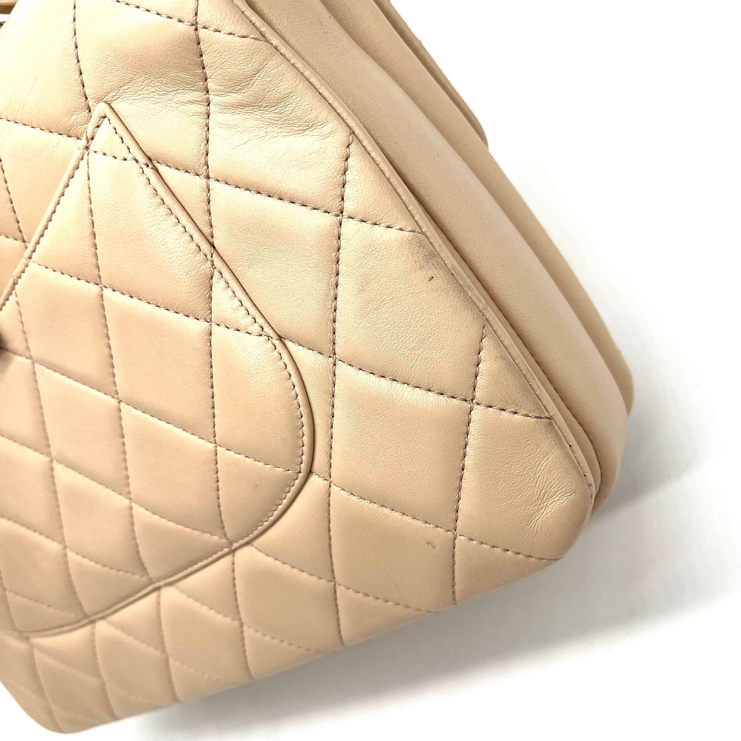 Chanel Lambskin Quilted Large Trendy CC Flap Light Beige 2021