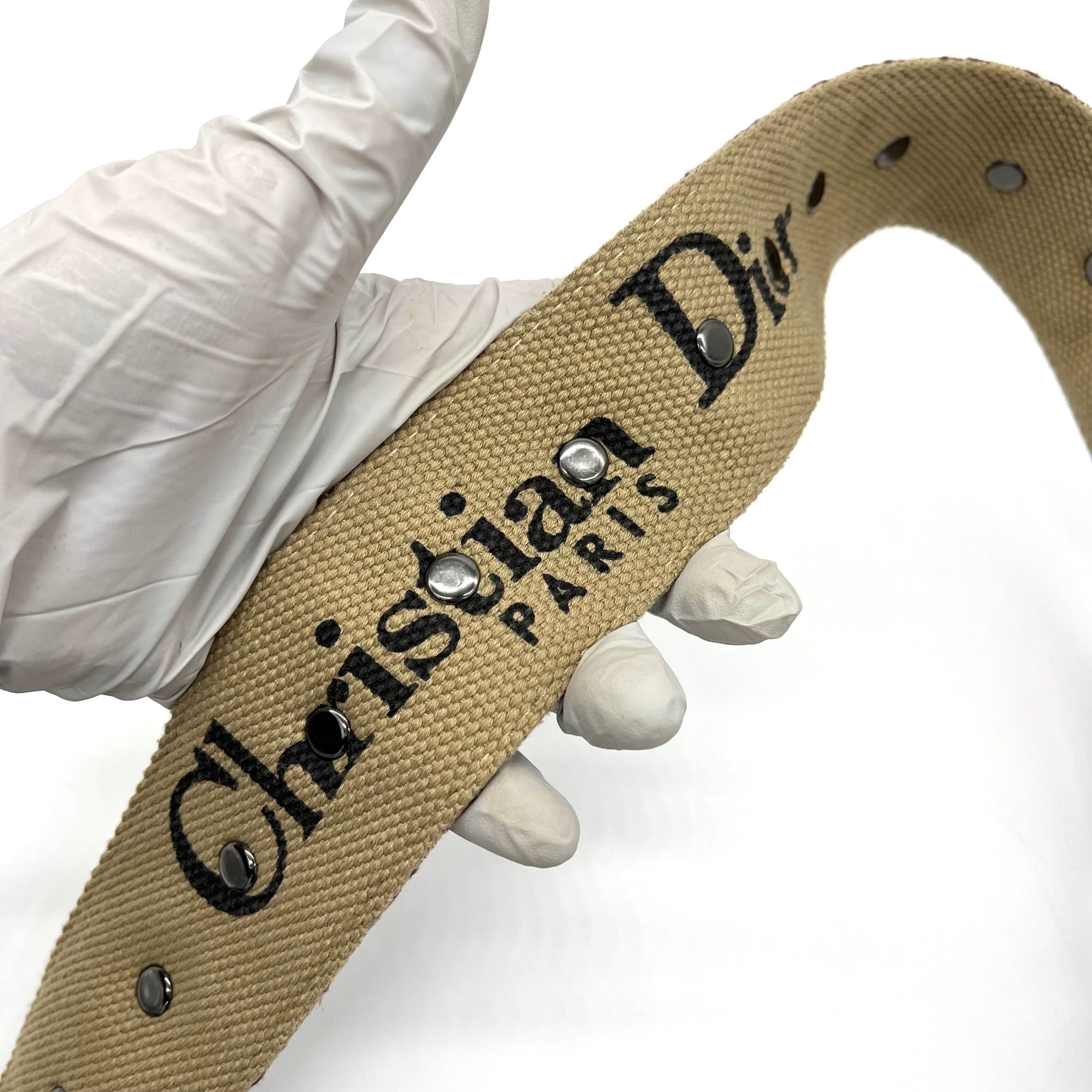 Christian Dior Oblique Mini Saddle Bag Bordeaux