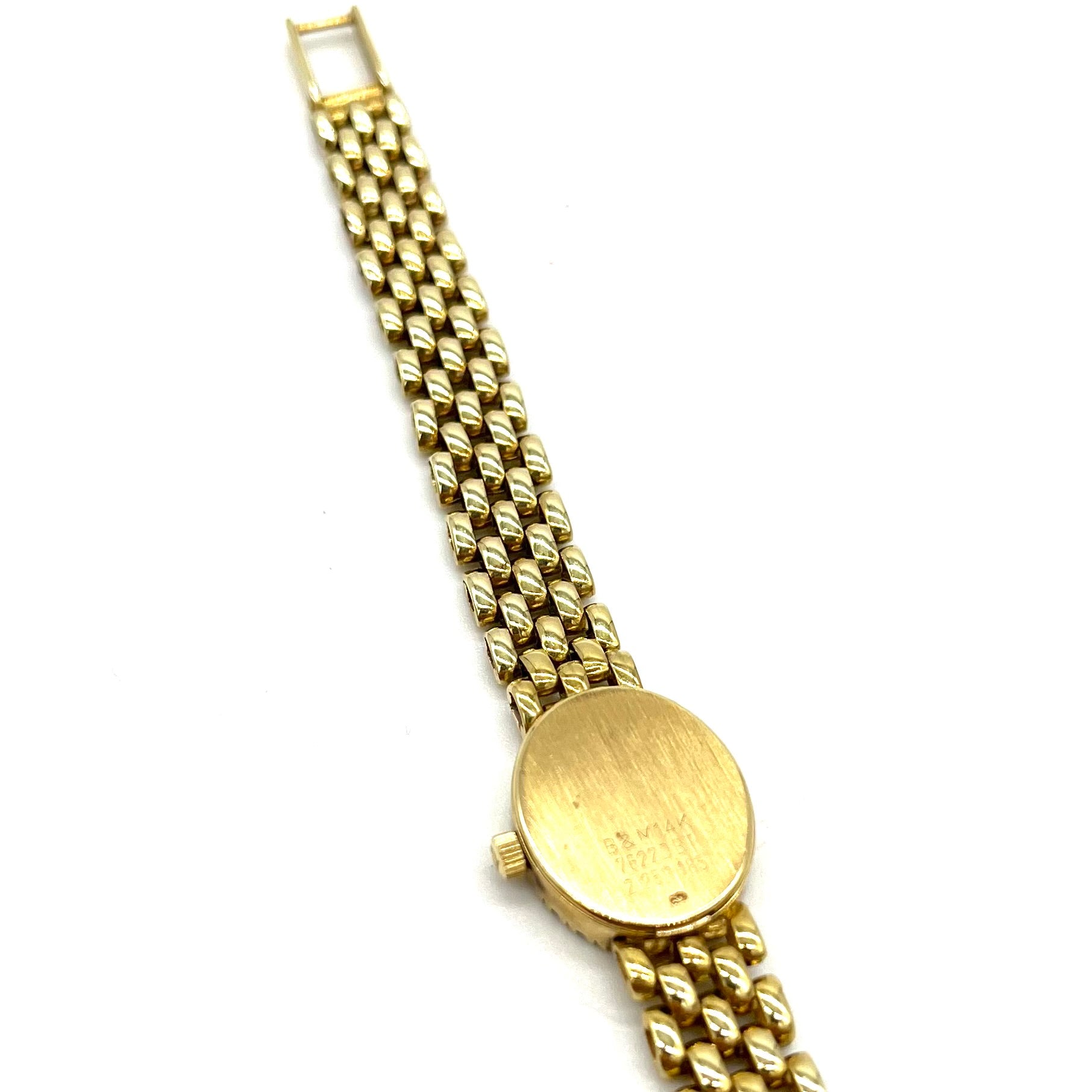 14K Yellow Gold Baume & Mercier 14K Yellow Gold Watch With Diamond Bezel