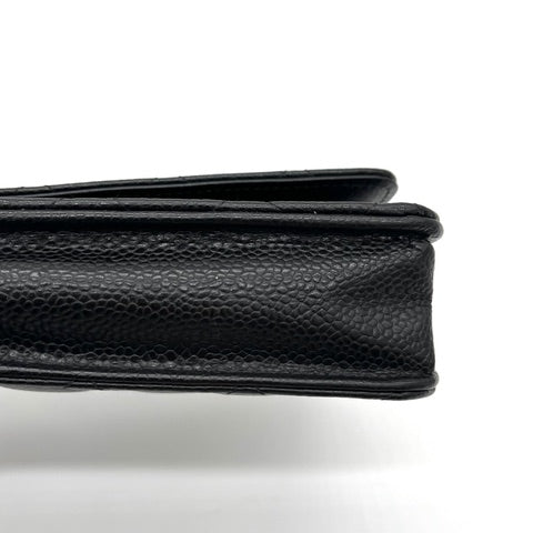 Chanel Caviar Quilted Wallet on Chain WOC Black