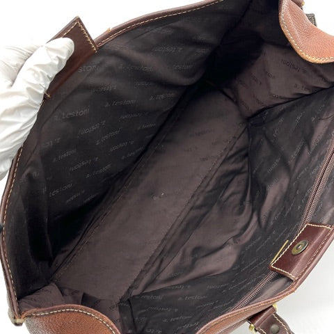 A.testoni Italy Leather shoulder Bag