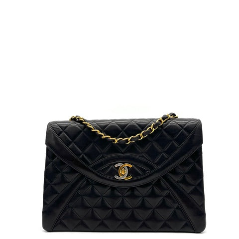 Chanel Black Quilted Lambskin Paris Limited Flap Medium 2015-2016