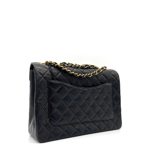 Chanel Black Quilted Lambskin Paris Limited Flap Medium 2015-2016