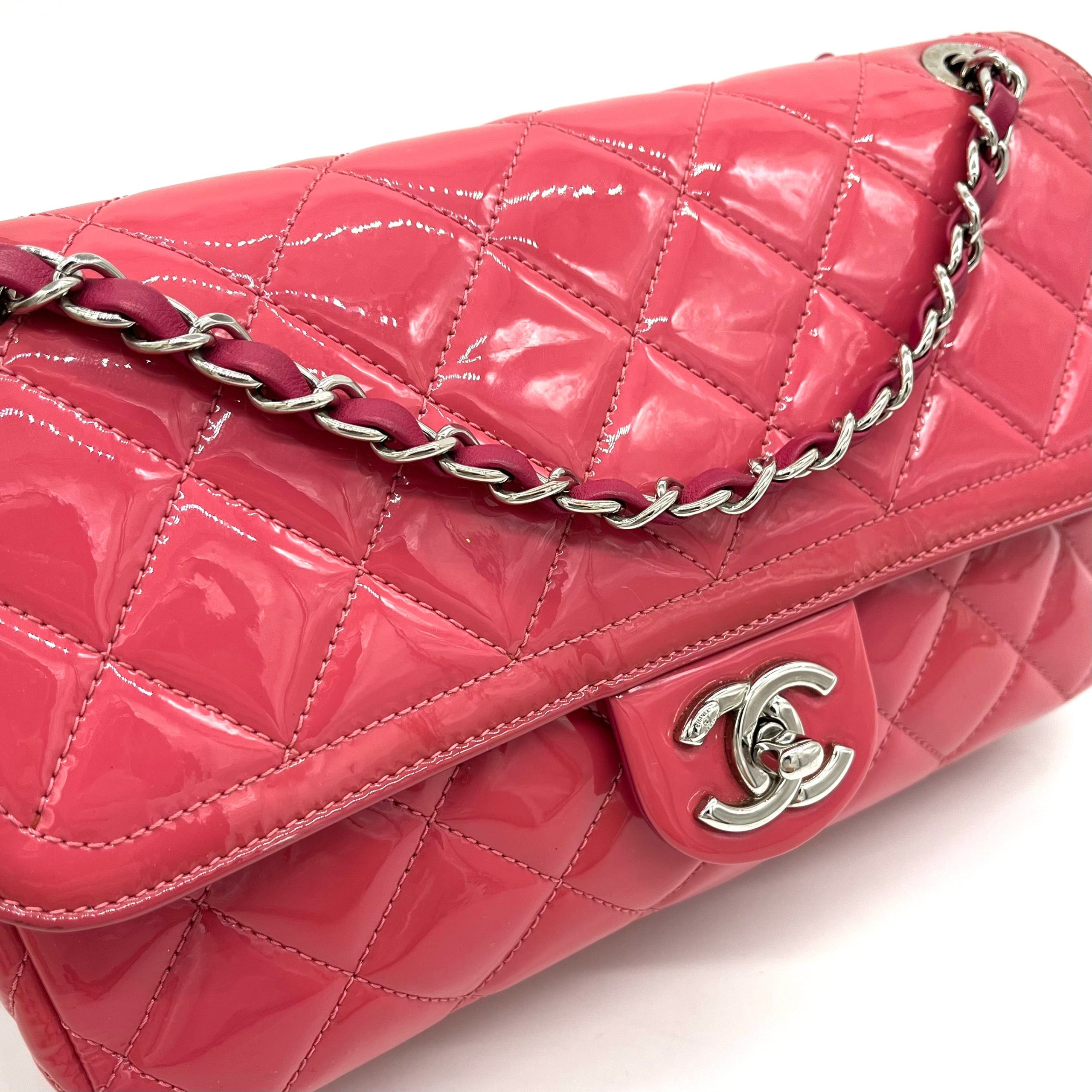 CHANEL Patent Coco Shine Flap Bag 2014-2015