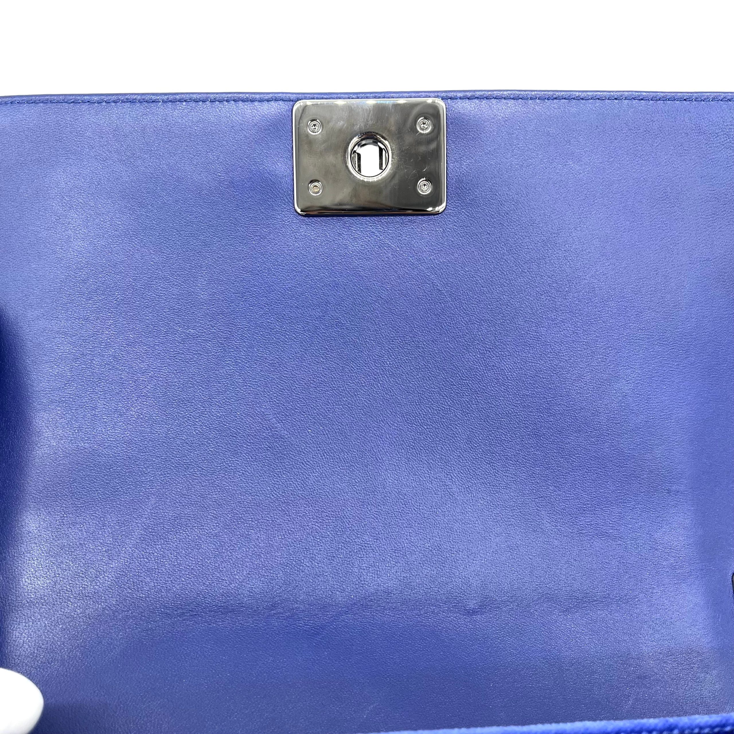 Chanel Medium Quilted Velvet Boy Flap Crossbody Bag 2015-2016