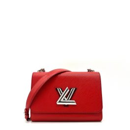 LOUIS VUITTON Epi Twist Shoulder Bag MM Coquelicot