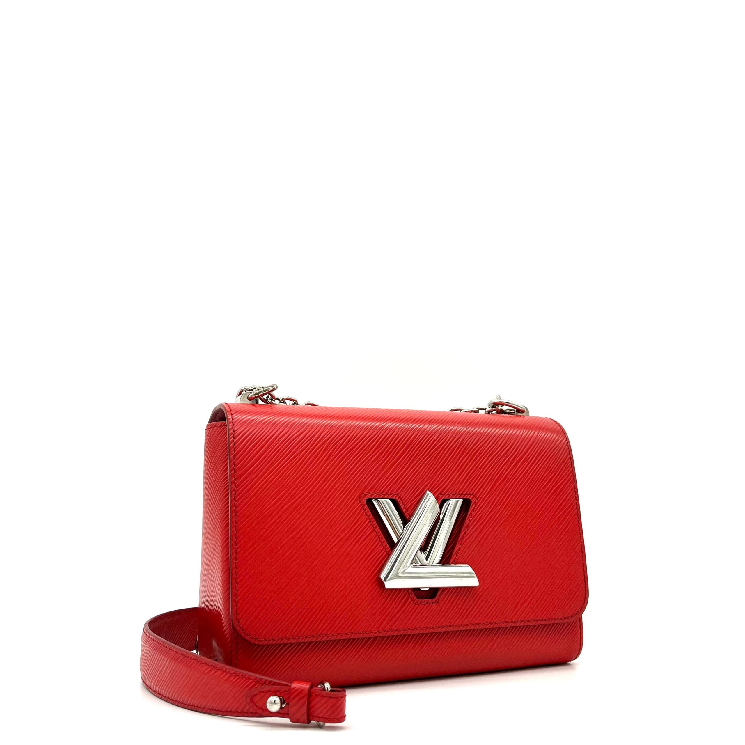 LOUIS VUITTON Epi Twist Shoulder Bag MM Coquelicot