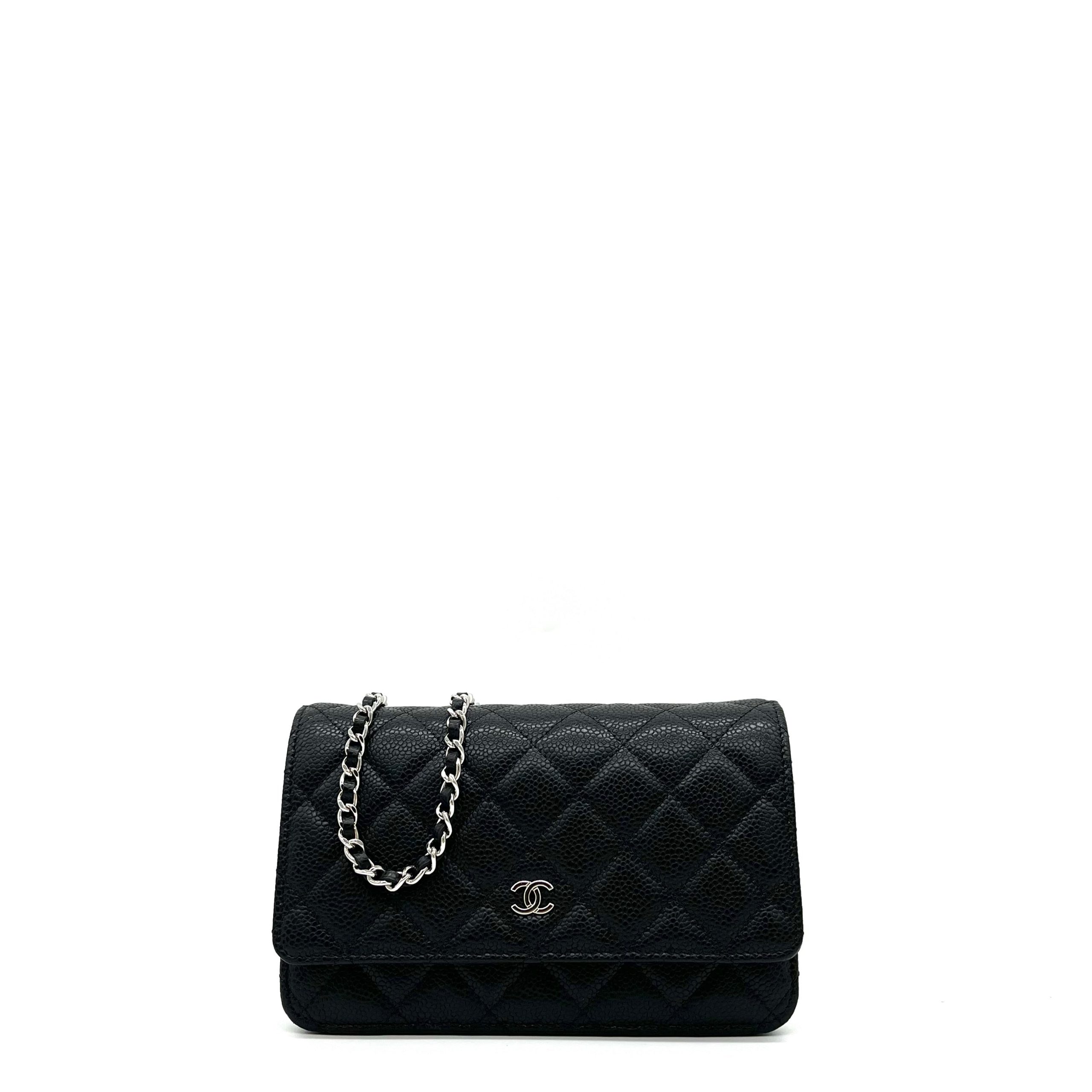 Chanel Caviar Quilted Wallet on Chain WOC Black 2020