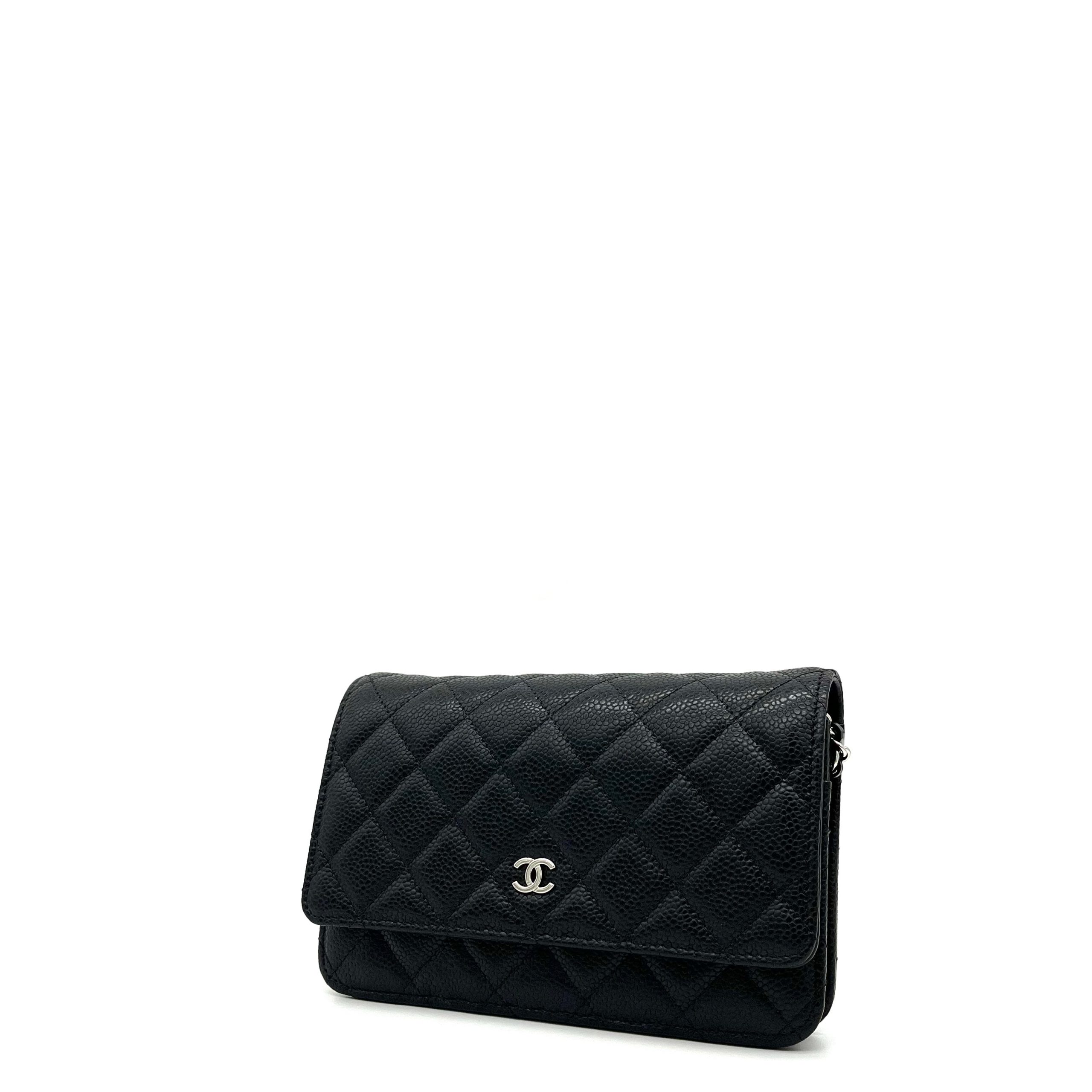 Chanel Caviar Quilted Wallet on Chain WOC Black 2020
