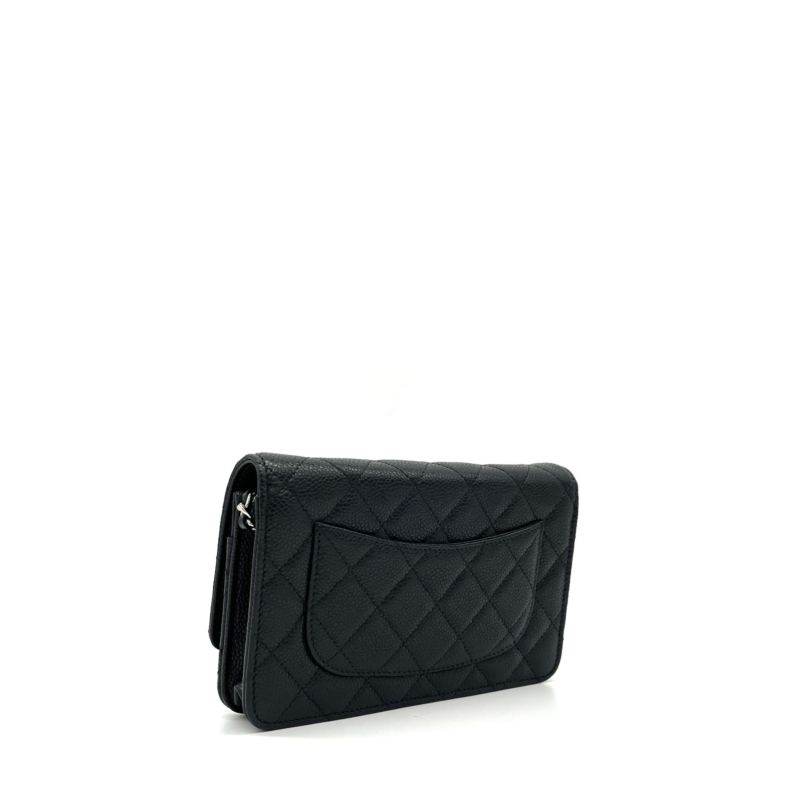 Chanel Caviar Quilted Wallet on Chain WOC Black 2020