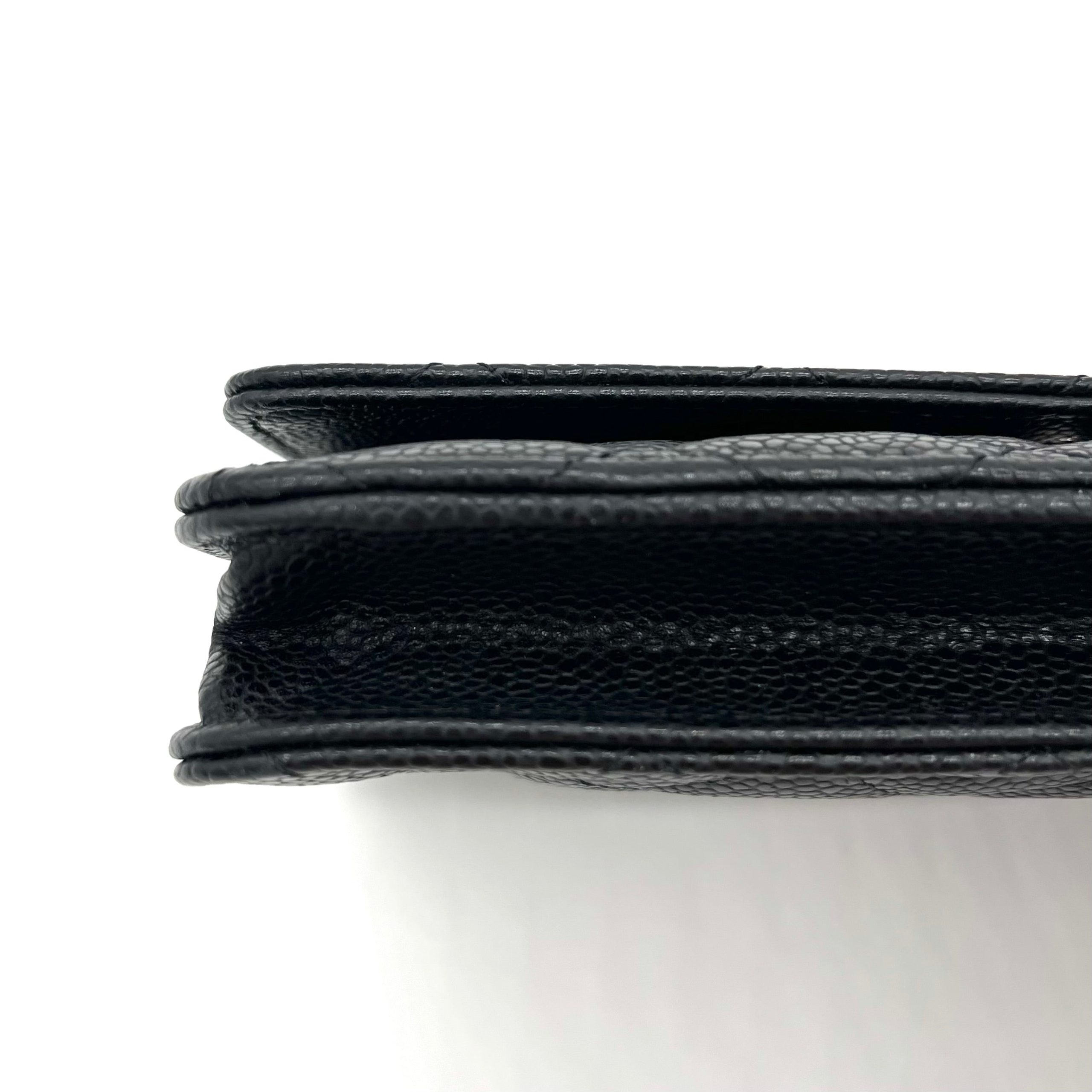 Chanel Caviar Quilted Wallet on Chain WOC Black 2020