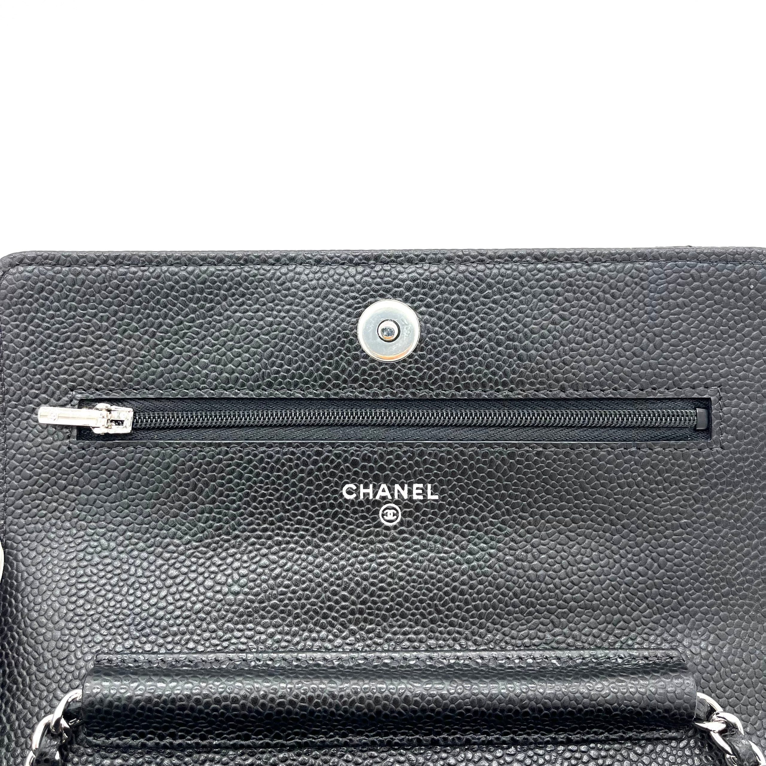 Chanel Caviar Quilted Wallet on Chain WOC Black 2020