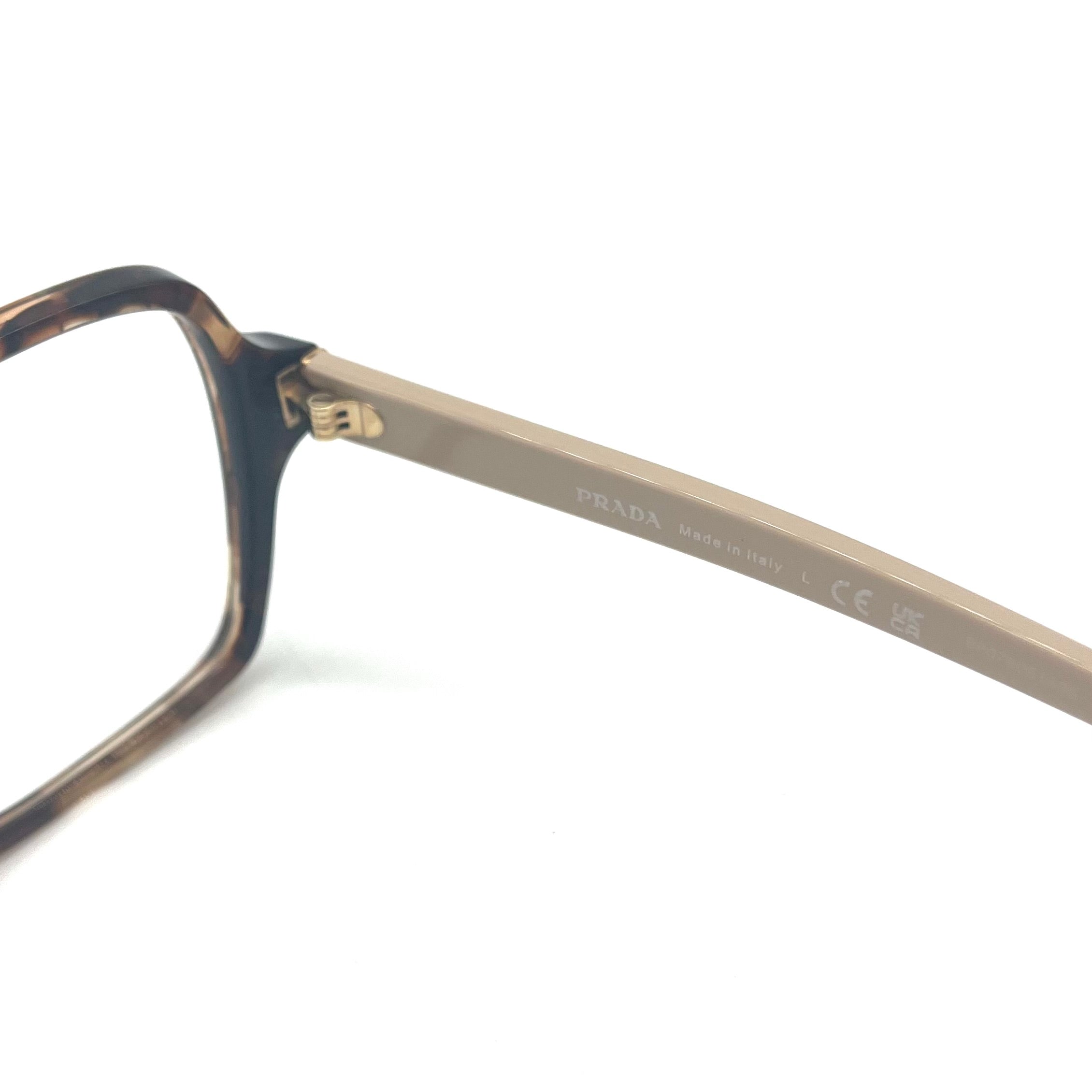 PRADA PR A02V 07R101 Havana Caramel Eyeglasses Frame