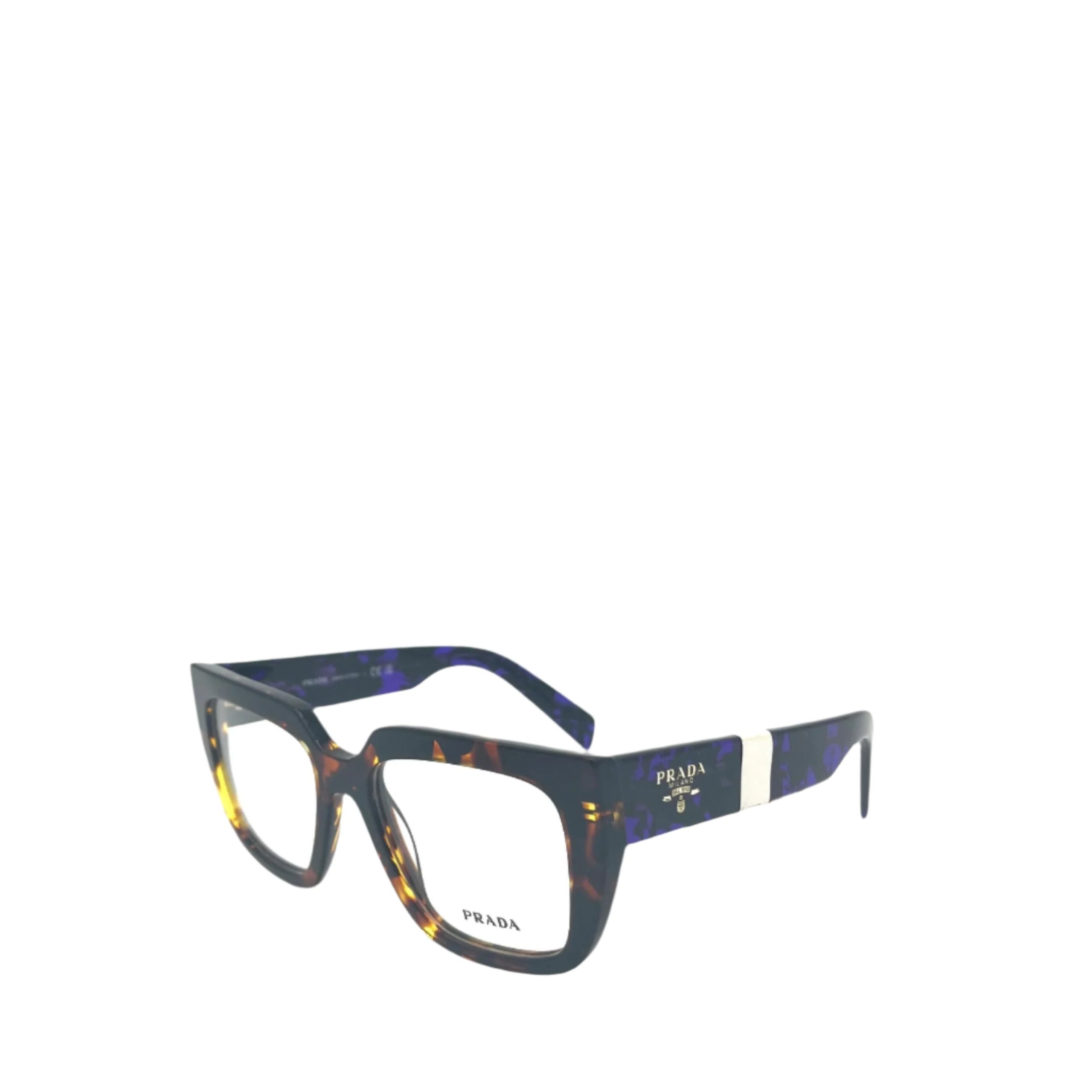 PRADA VPR A03 14O-1O1 50-18 140 Havana & Purple Tortoise Eyeglasses Frame