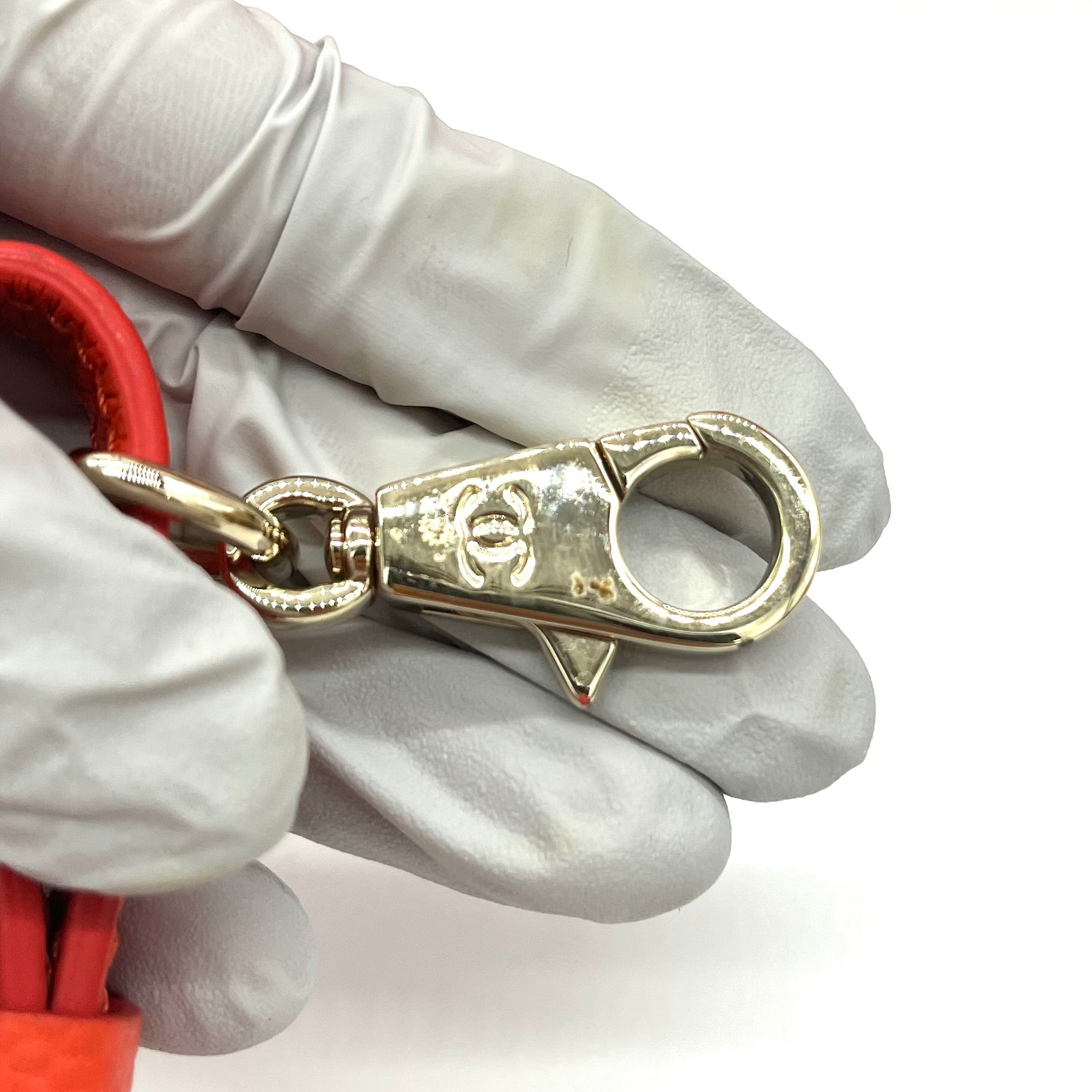 CHANEL Grained Calfskin Small Neo Executive Shopper Tote Red 2017