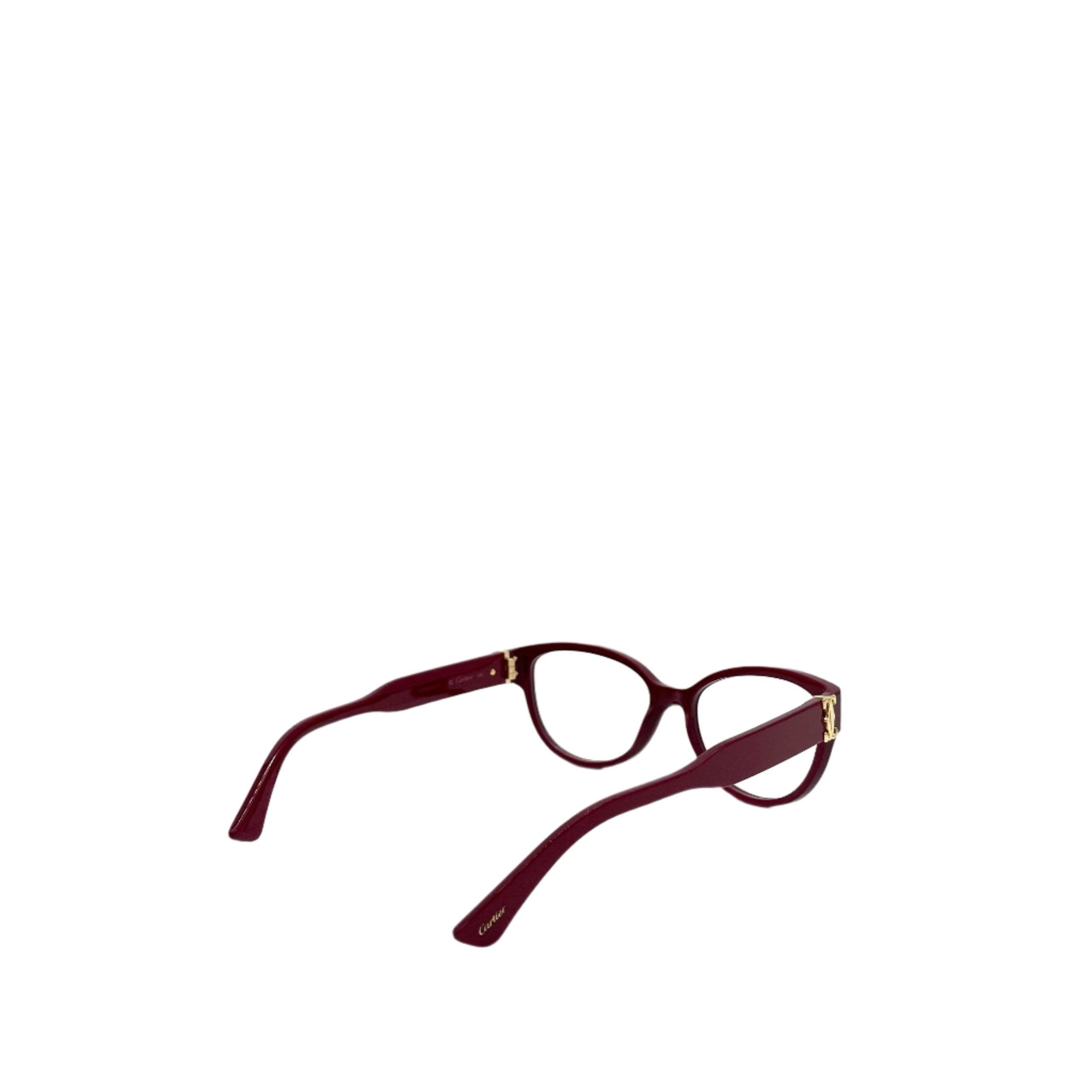 CARTIER Cat Eyeglasses CT04500 Burgundy